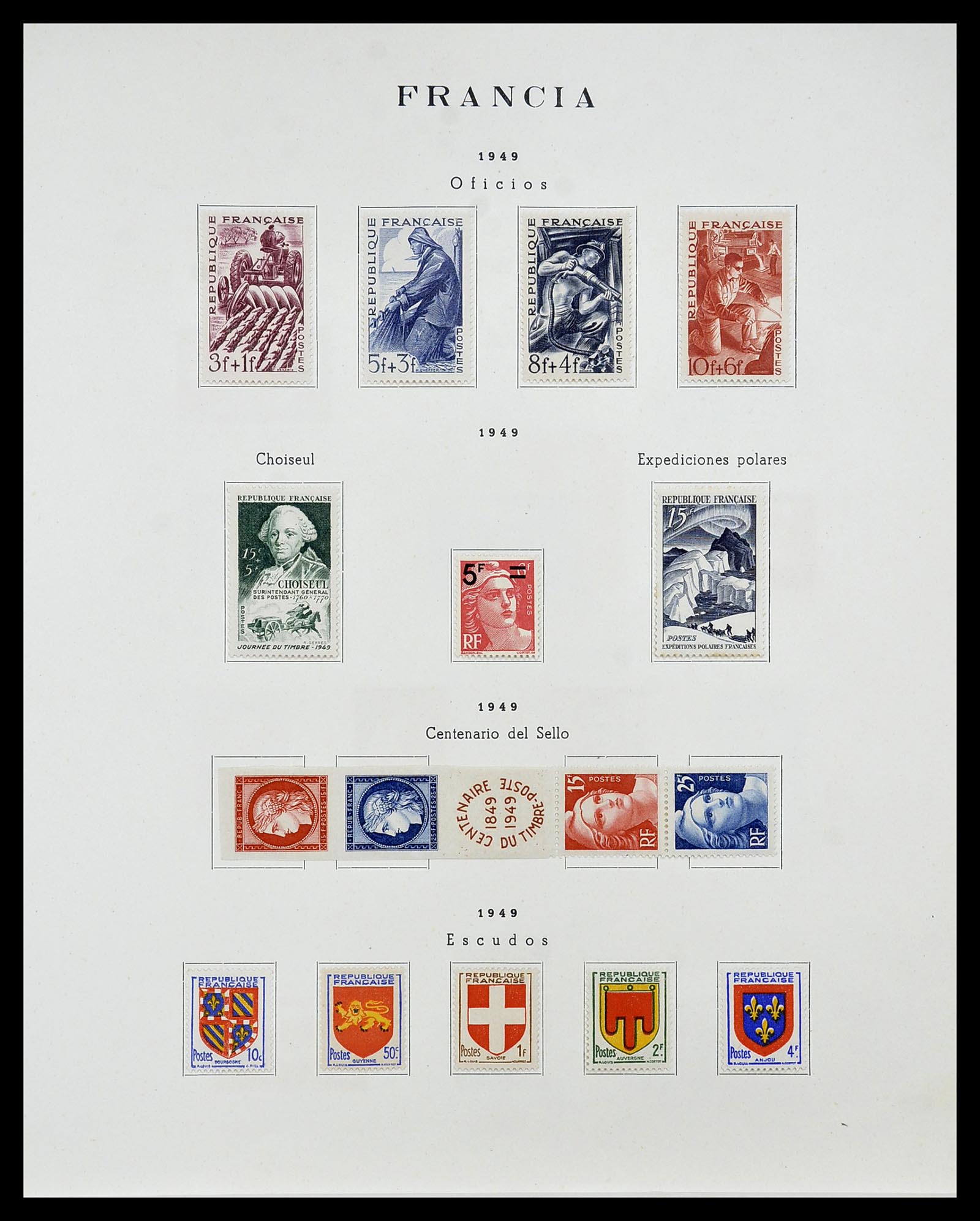34721 046 - Postzegelverzameling 34721 Frankrijk 1853-1983.