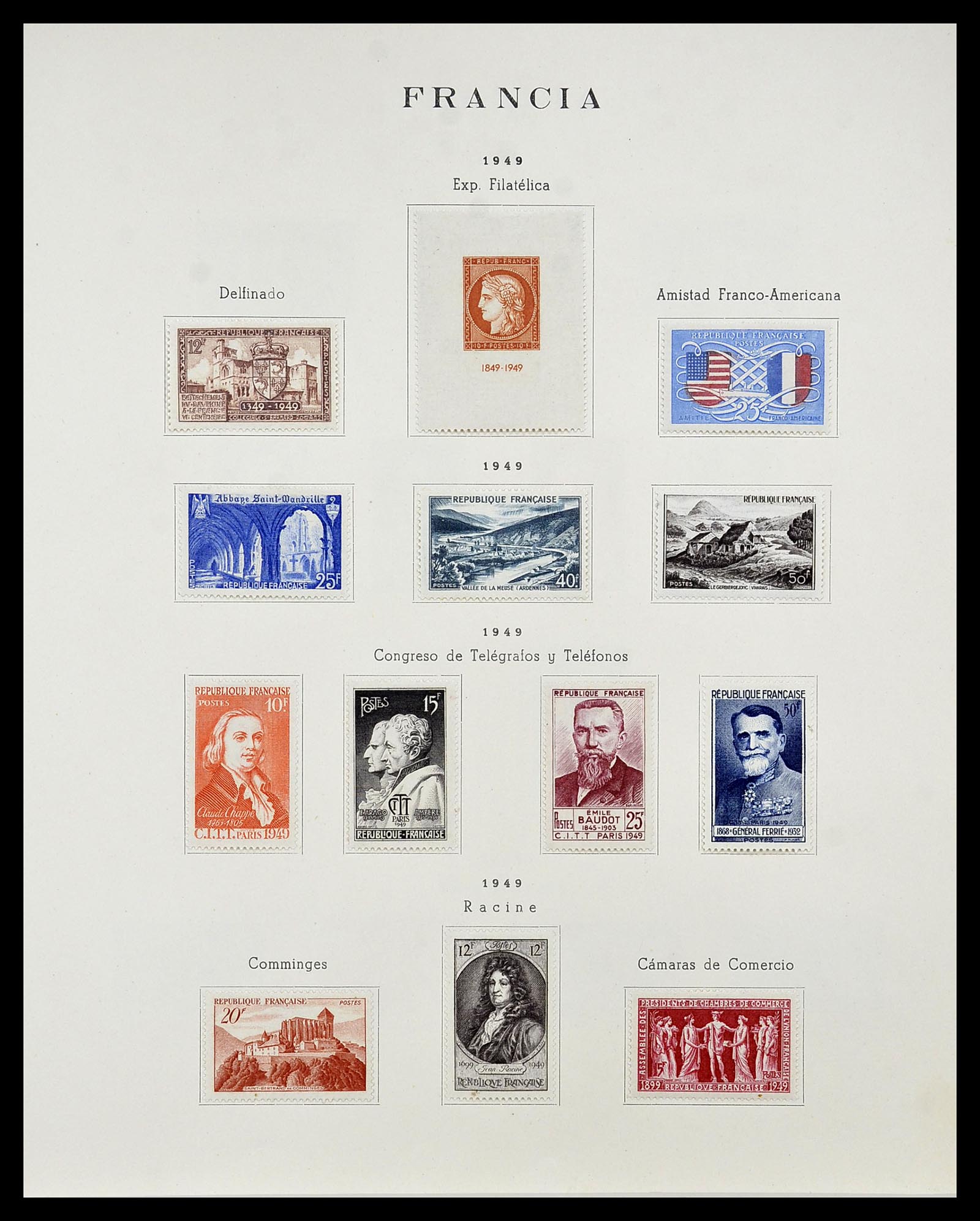 34721 047 - Postzegelverzameling 34721 Frankrijk 1853-1983.