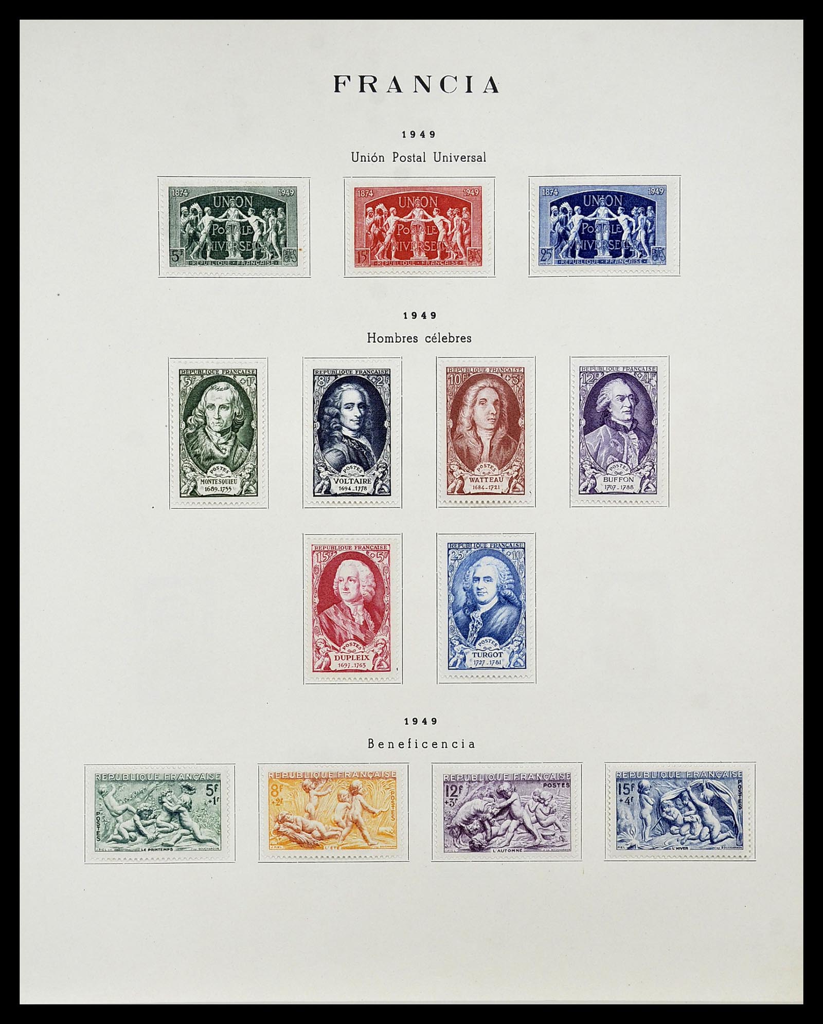 34721 048 - Postzegelverzameling 34721 Frankrijk 1853-1983.