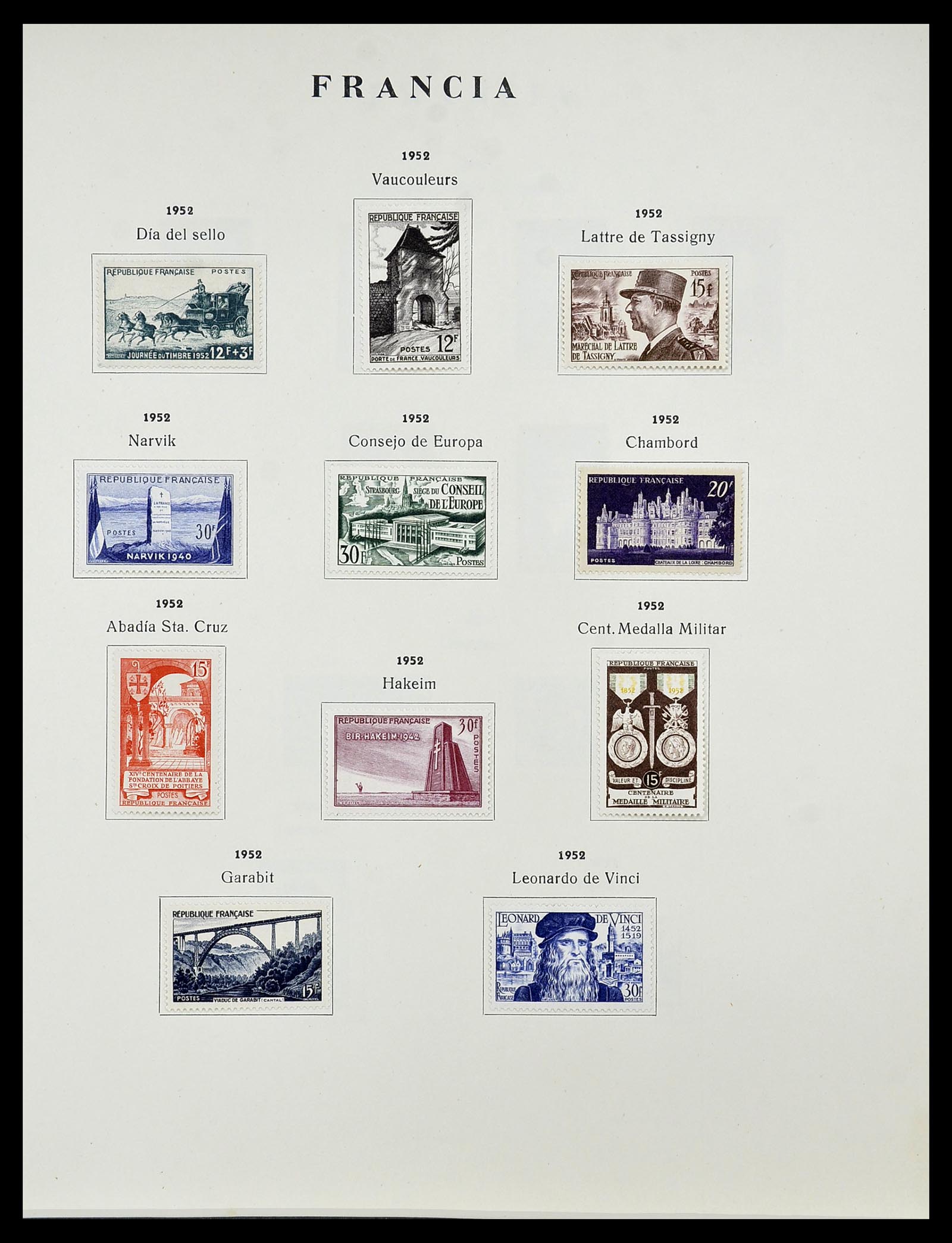 34721 053 - Postzegelverzameling 34721 Frankrijk 1853-1983.