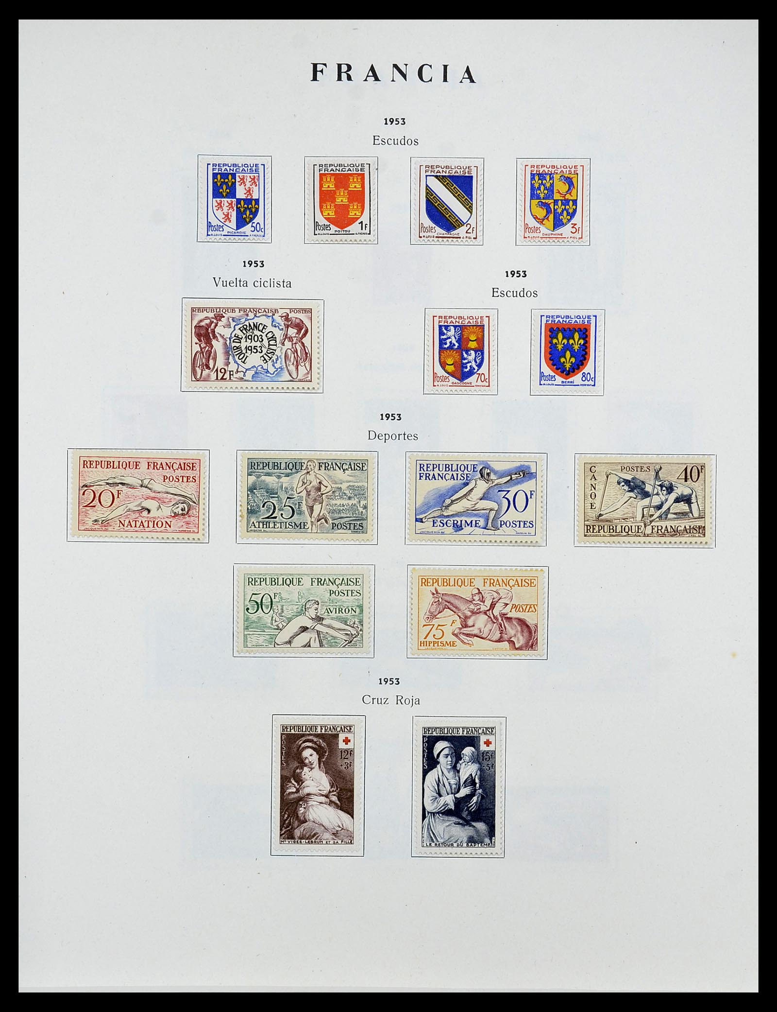34721 056 - Postzegelverzameling 34721 Frankrijk 1853-1983.