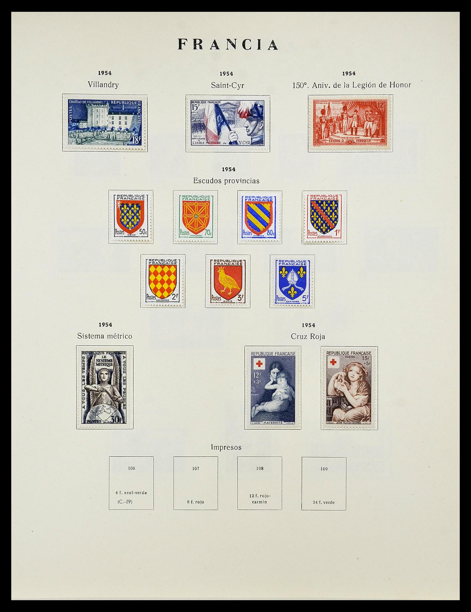 34721 059 - Stamp Collection 34721 France 1853-1983.