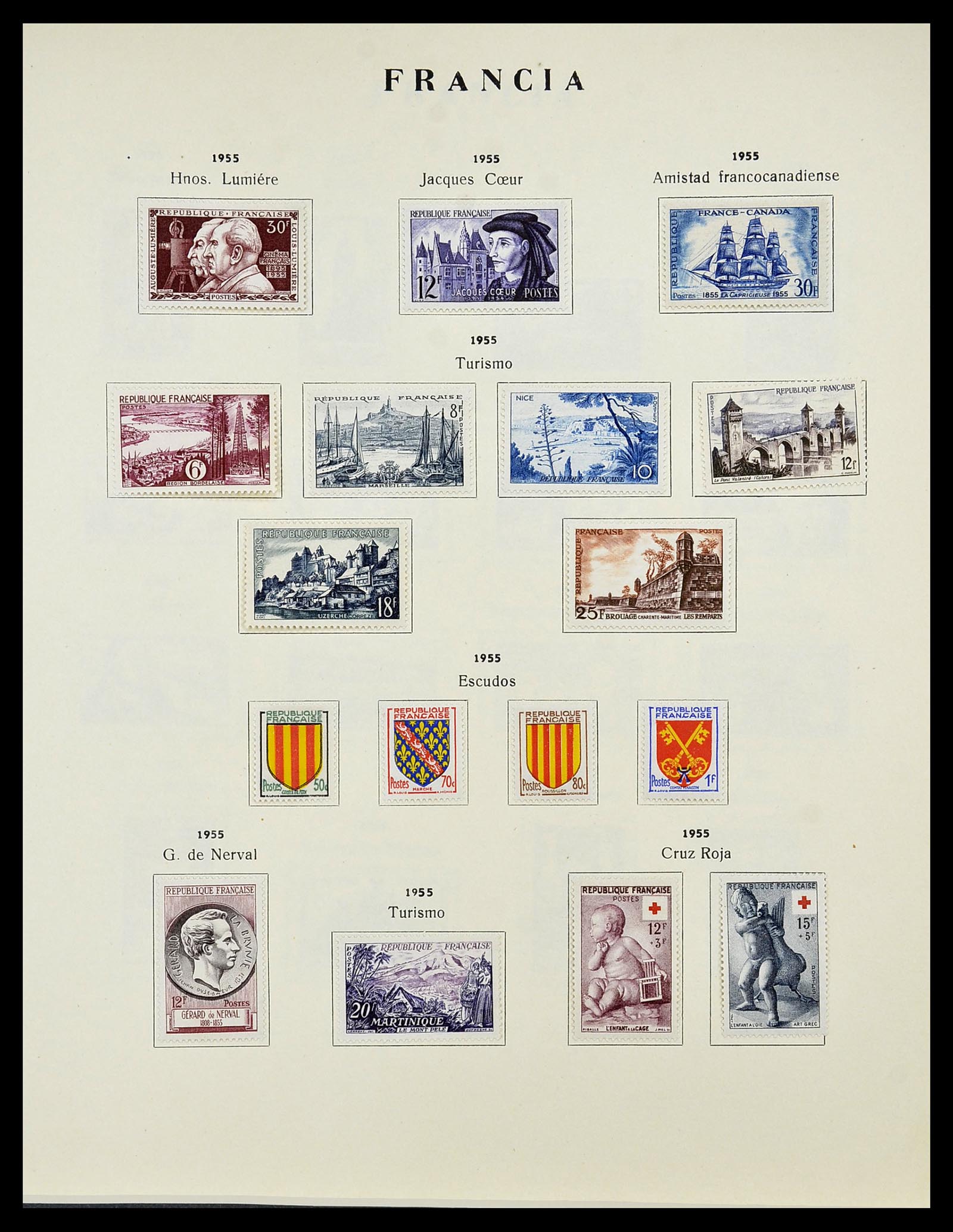 34721 062 - Postzegelverzameling 34721 Frankrijk 1853-1983.