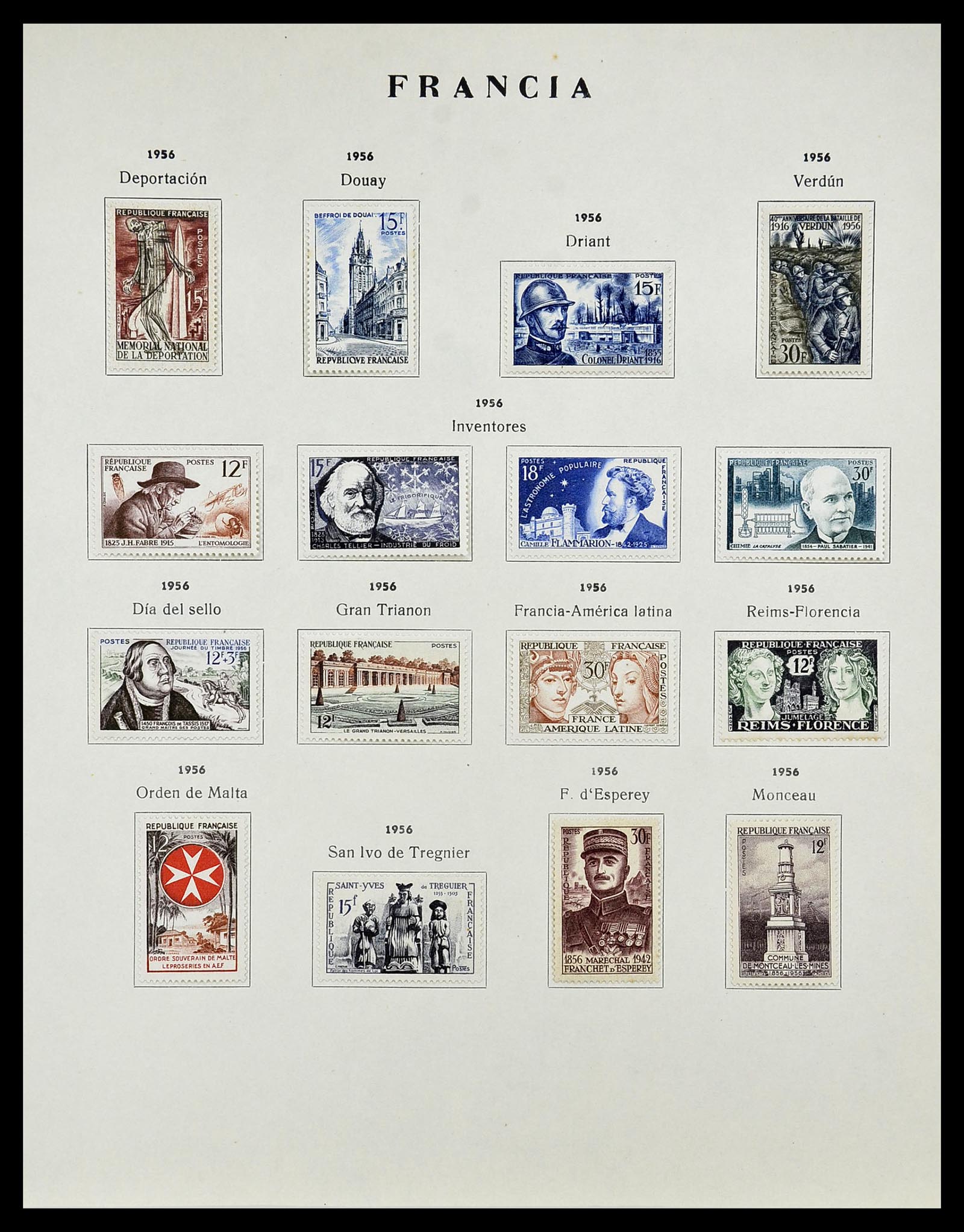 34721 063 - Postzegelverzameling 34721 Frankrijk 1853-1983.