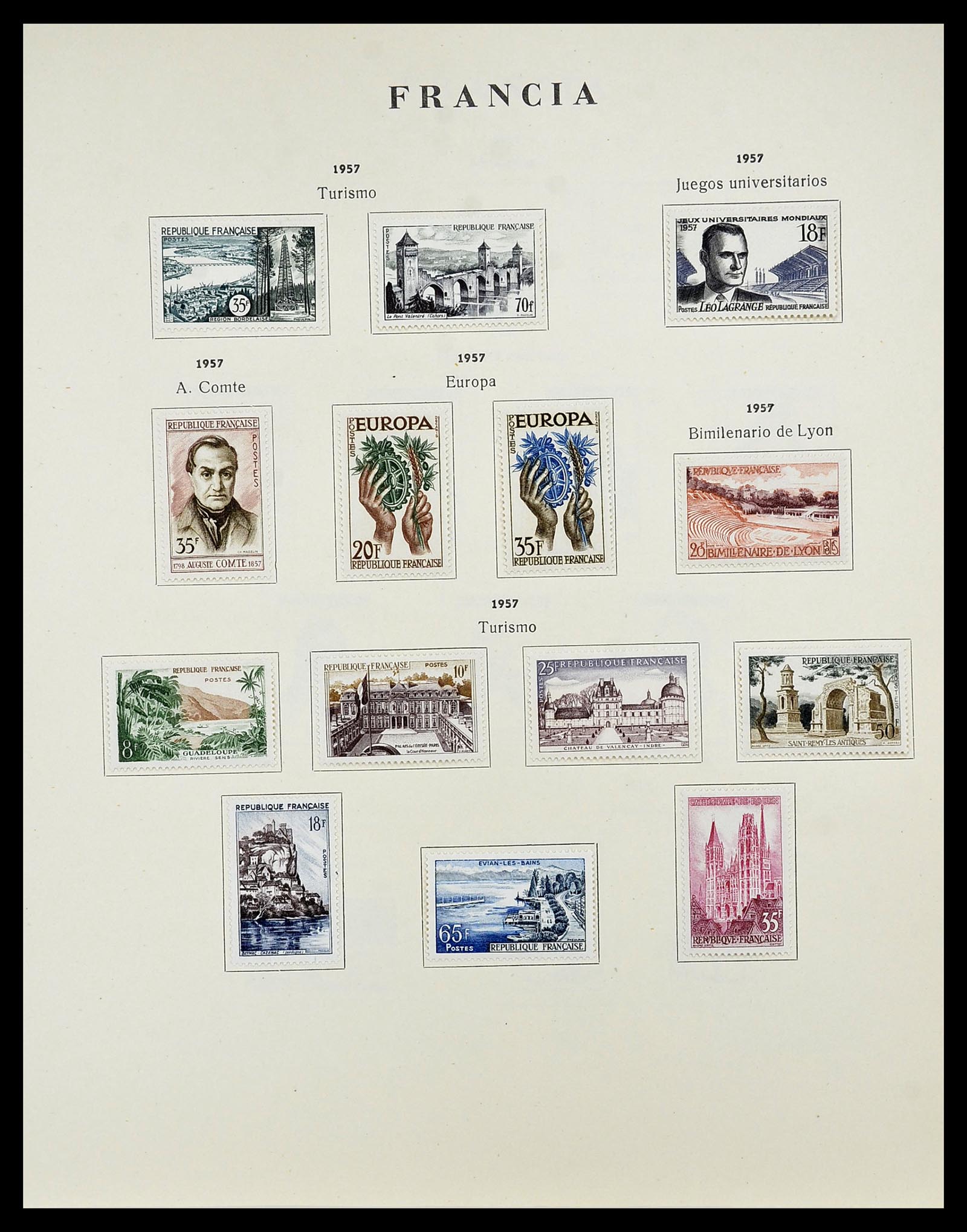 34721 068 - Postzegelverzameling 34721 Frankrijk 1853-1983.