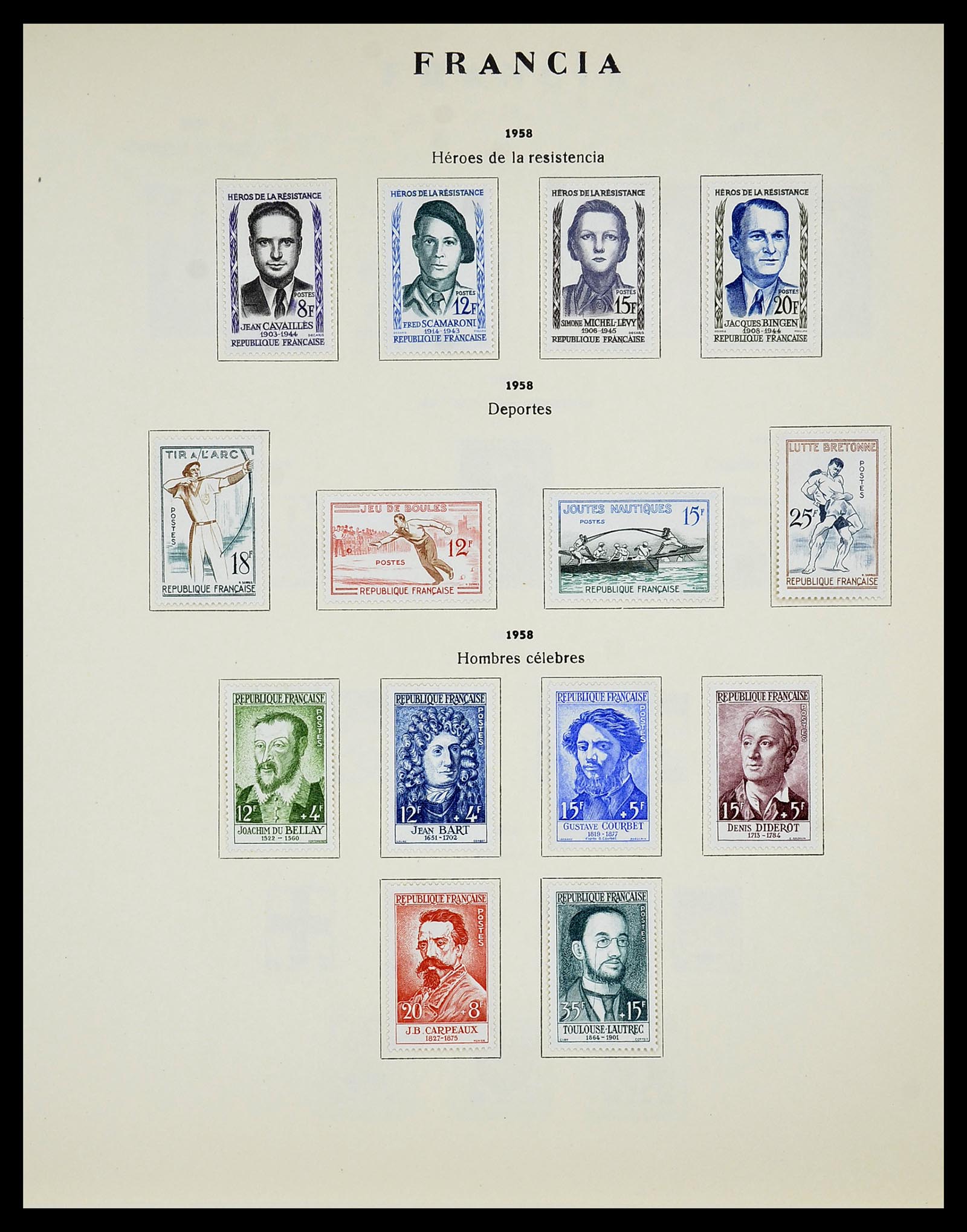 34721 071 - Postzegelverzameling 34721 Frankrijk 1853-1983.