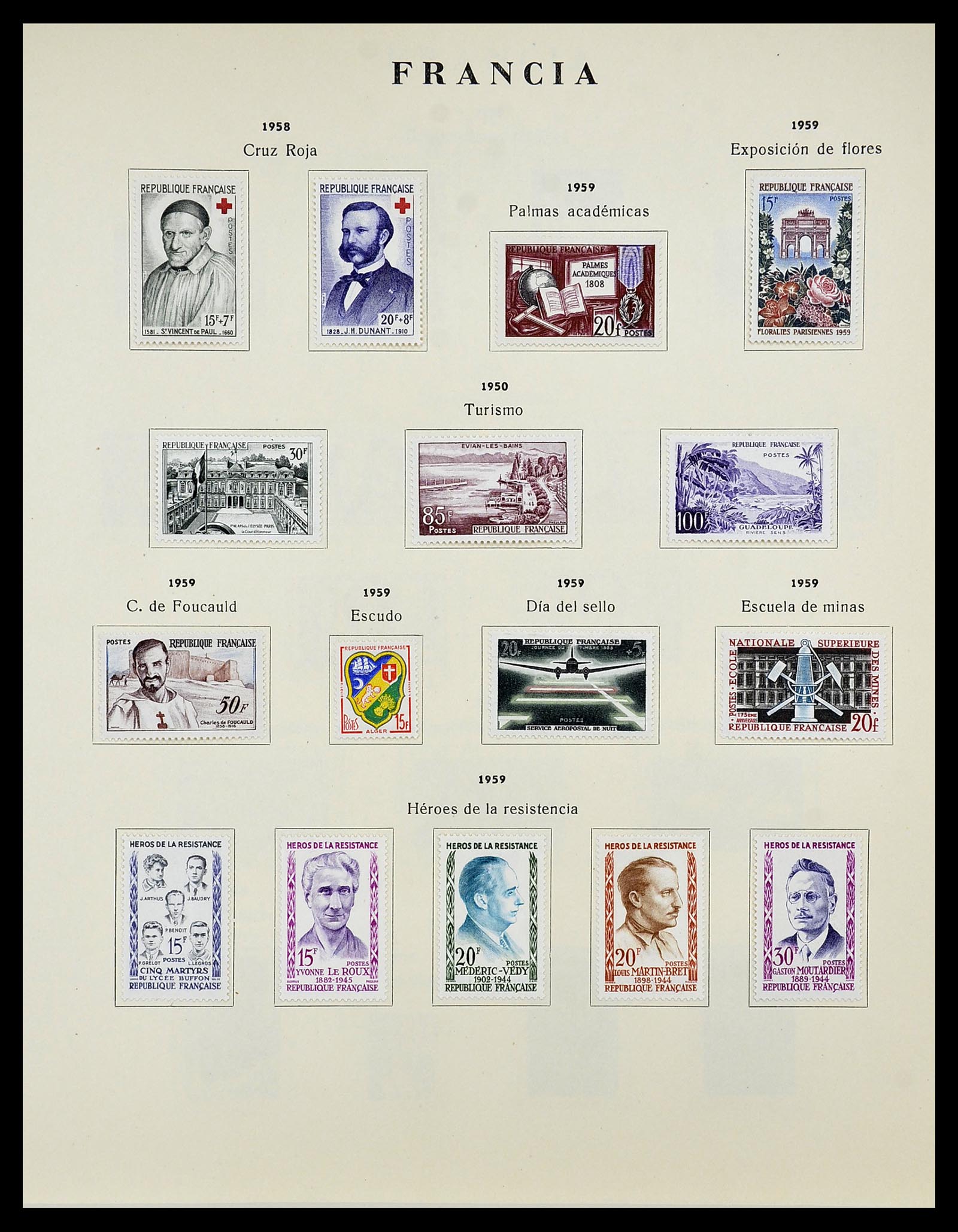 34721 073 - Postzegelverzameling 34721 Frankrijk 1853-1983.