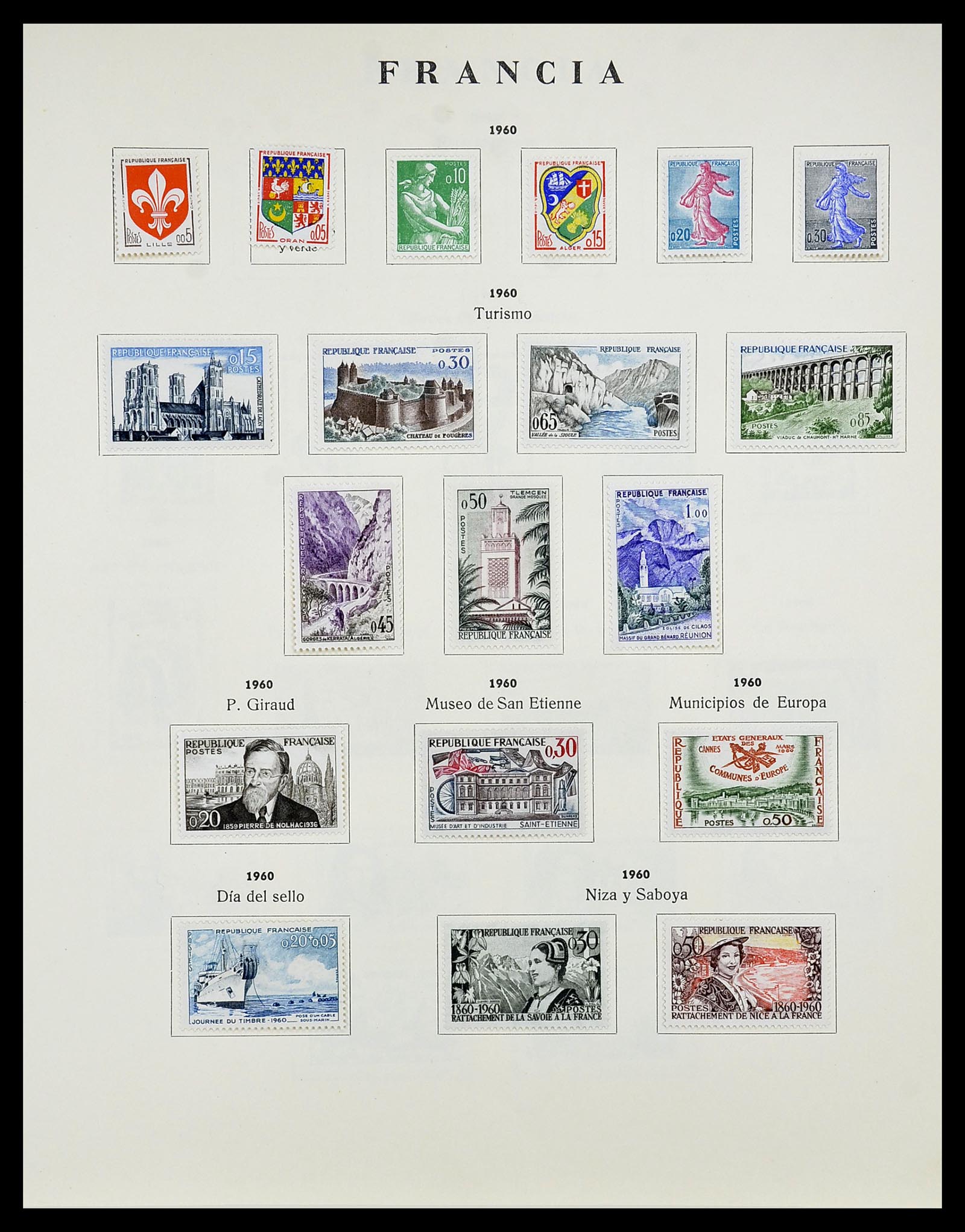 34721 076 - Postzegelverzameling 34721 Frankrijk 1853-1983.