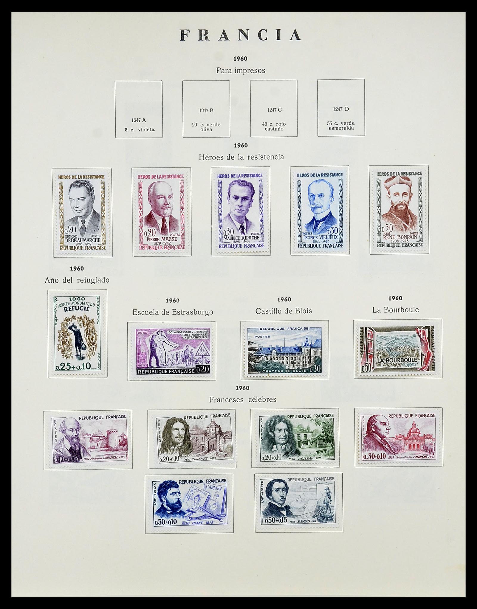 34721 077 - Postzegelverzameling 34721 Frankrijk 1853-1983.