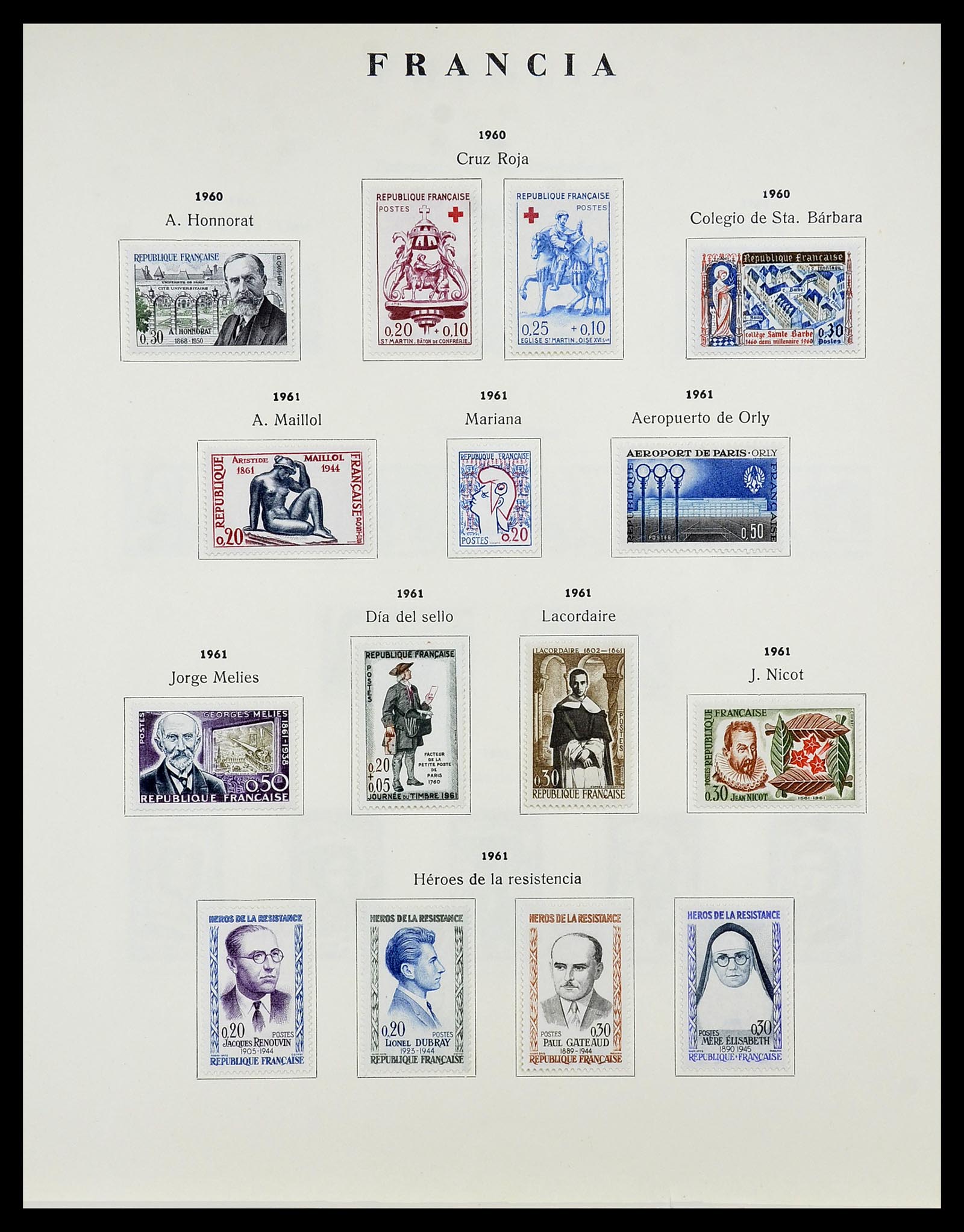 34721 079 - Postzegelverzameling 34721 Frankrijk 1853-1983.