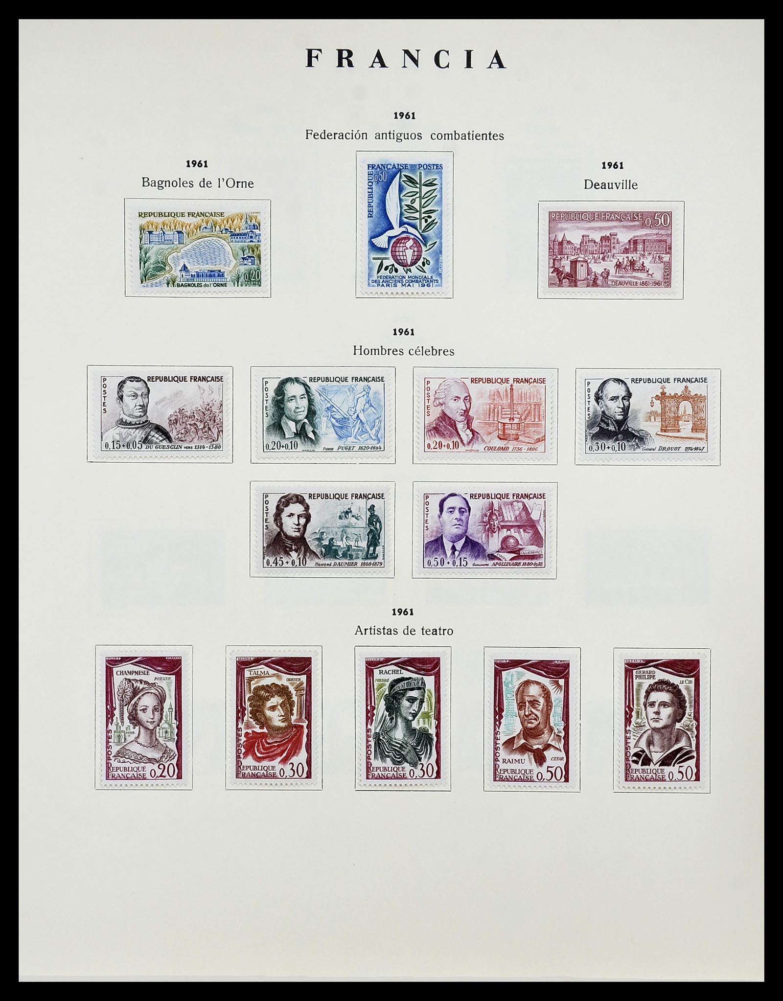 34721 080 - Postzegelverzameling 34721 Frankrijk 1853-1983.