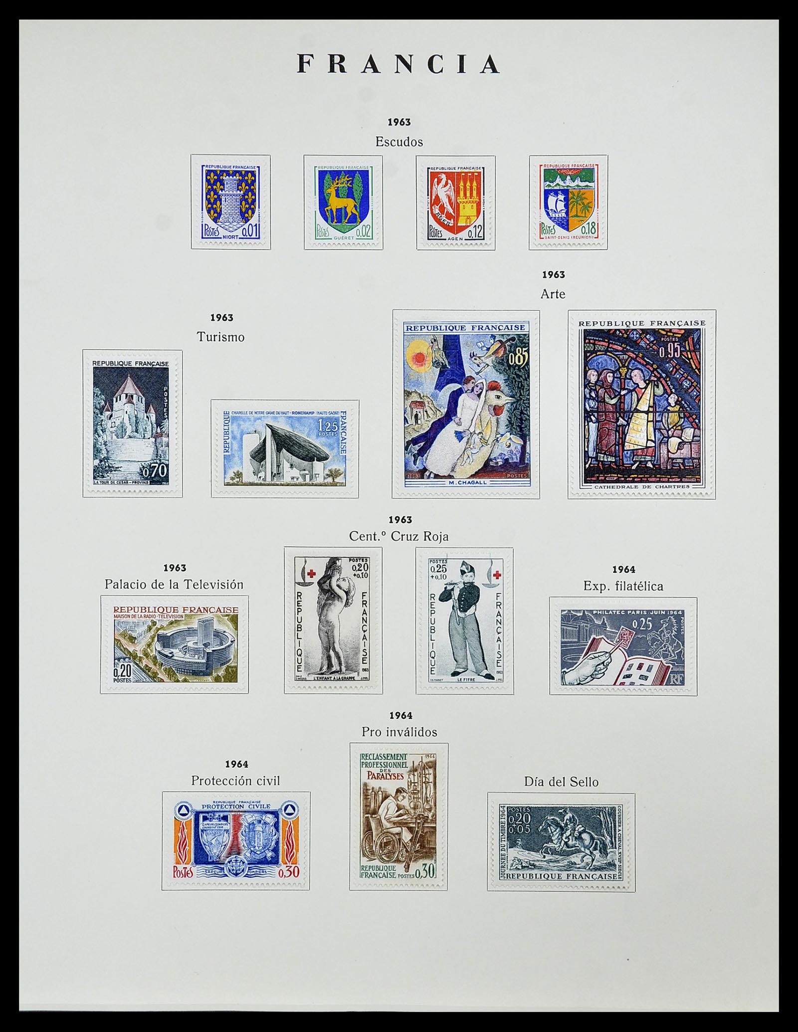 34721 088 - Stamp Collection 34721 France 1853-1983.
