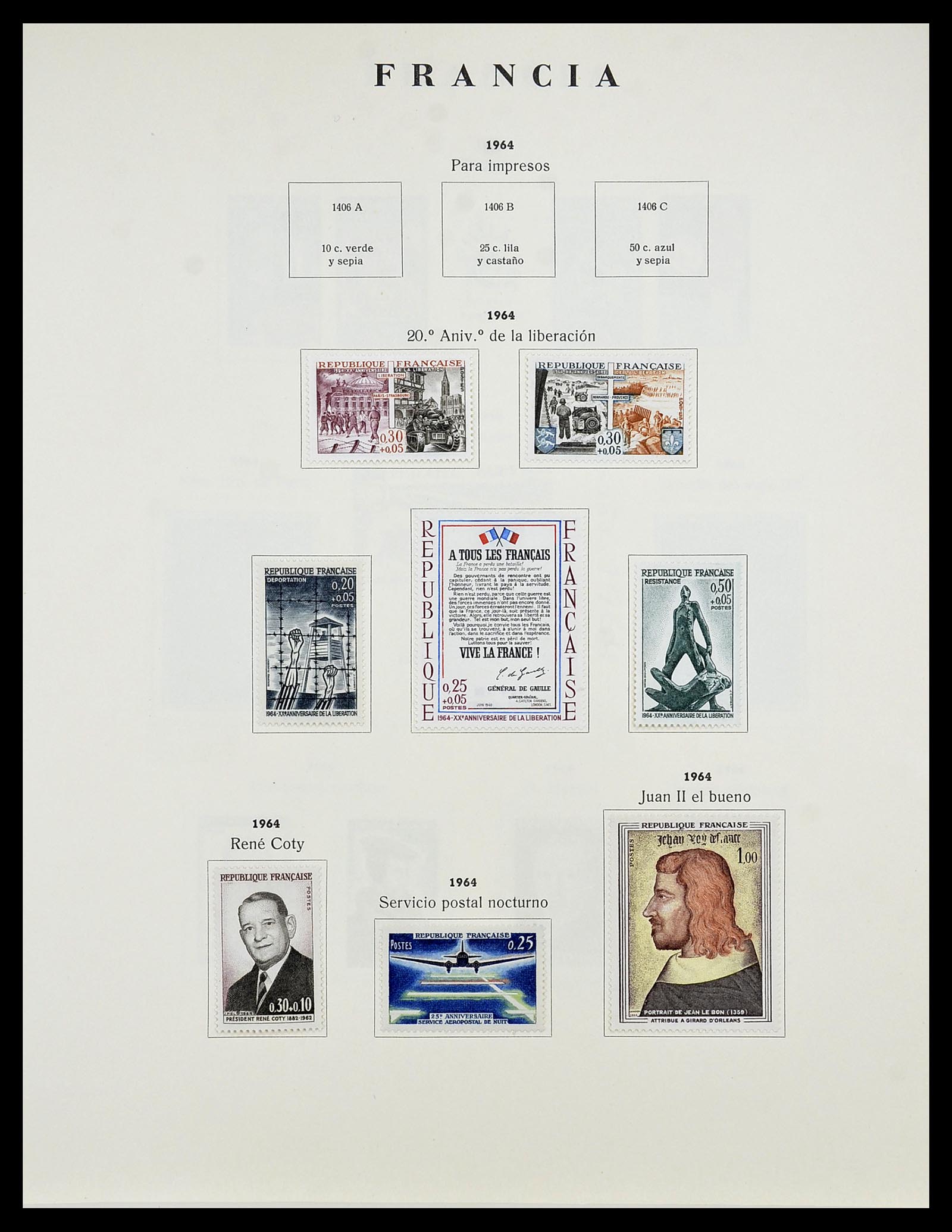 34721 089 - Postzegelverzameling 34721 Frankrijk 1853-1983.