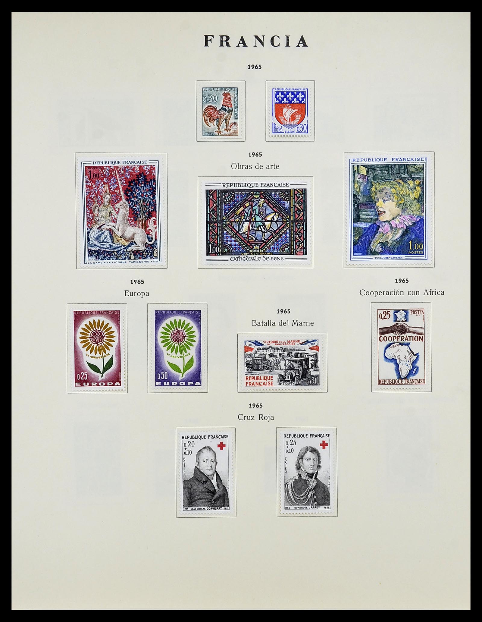 34721 091 - Postzegelverzameling 34721 Frankrijk 1853-1983.