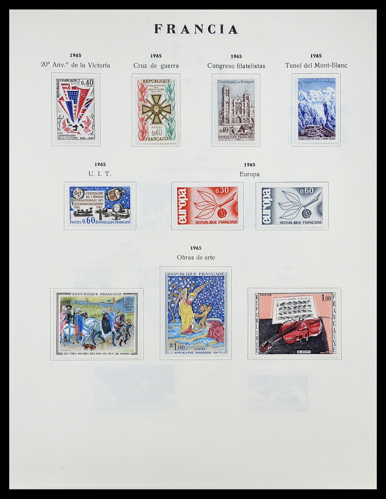 34721 093 - Stamp Collection 34721 France 1853-1983.