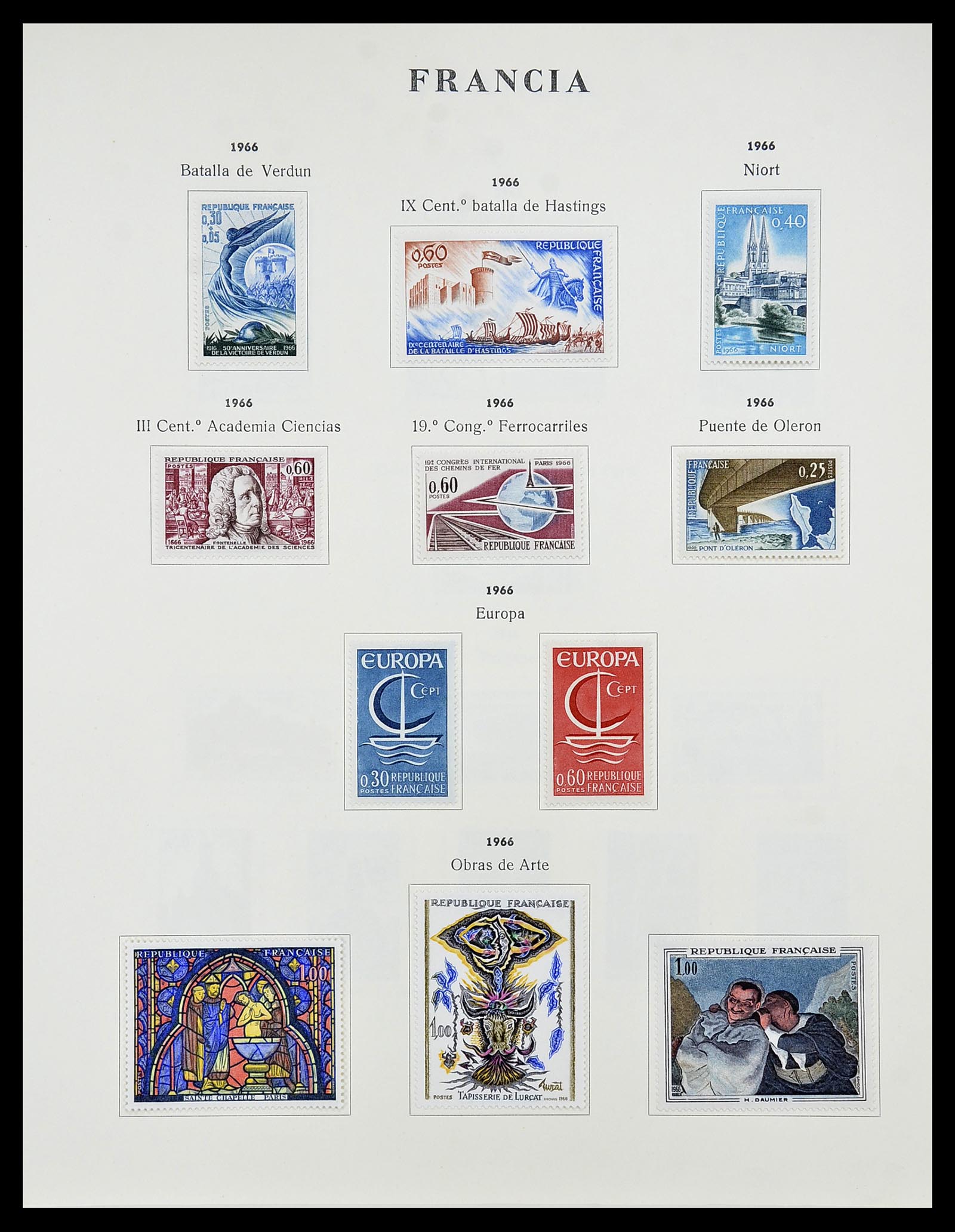 34721 096 - Stamp Collection 34721 France 1853-1983.