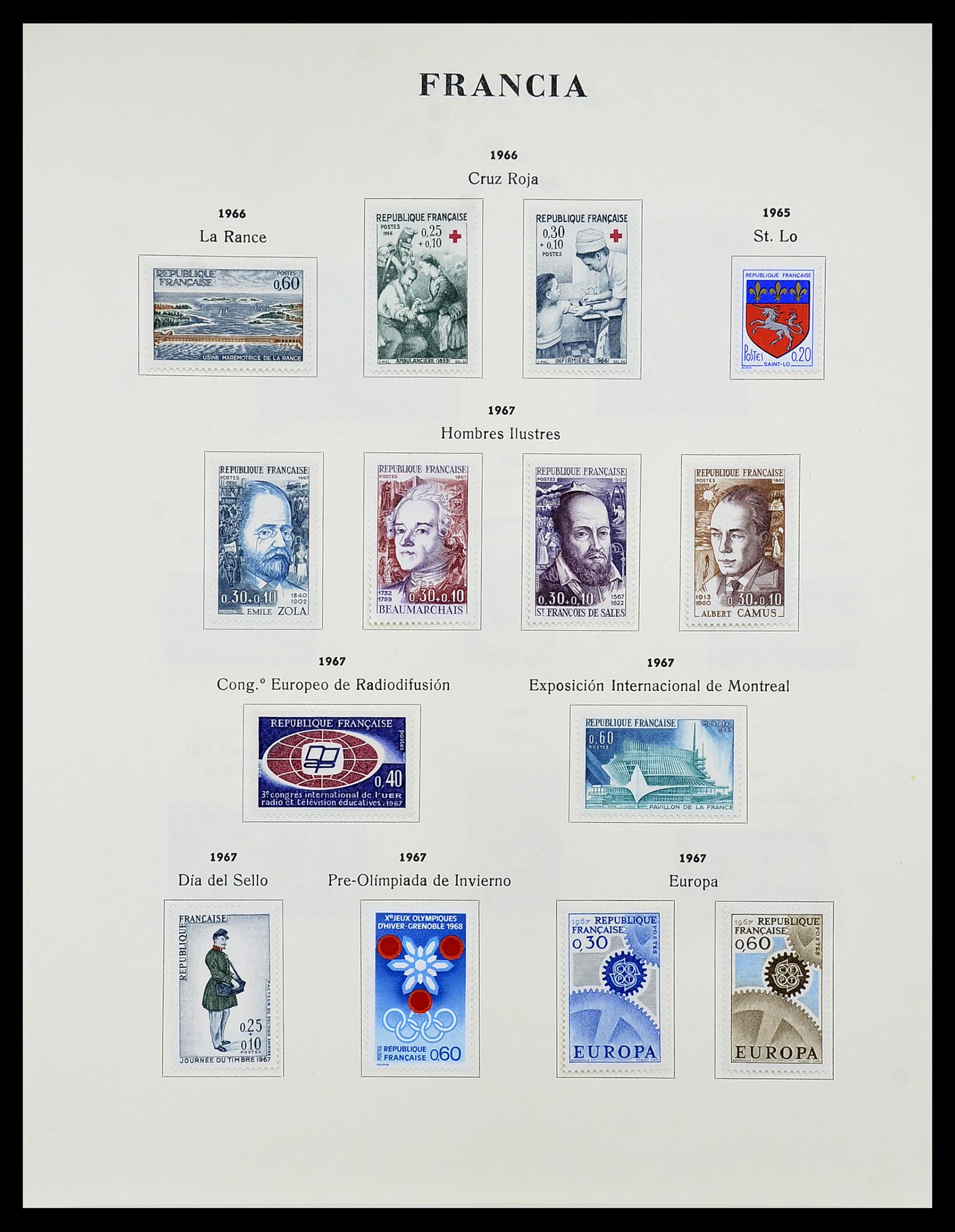 34721 098 - Postzegelverzameling 34721 Frankrijk 1853-1983.