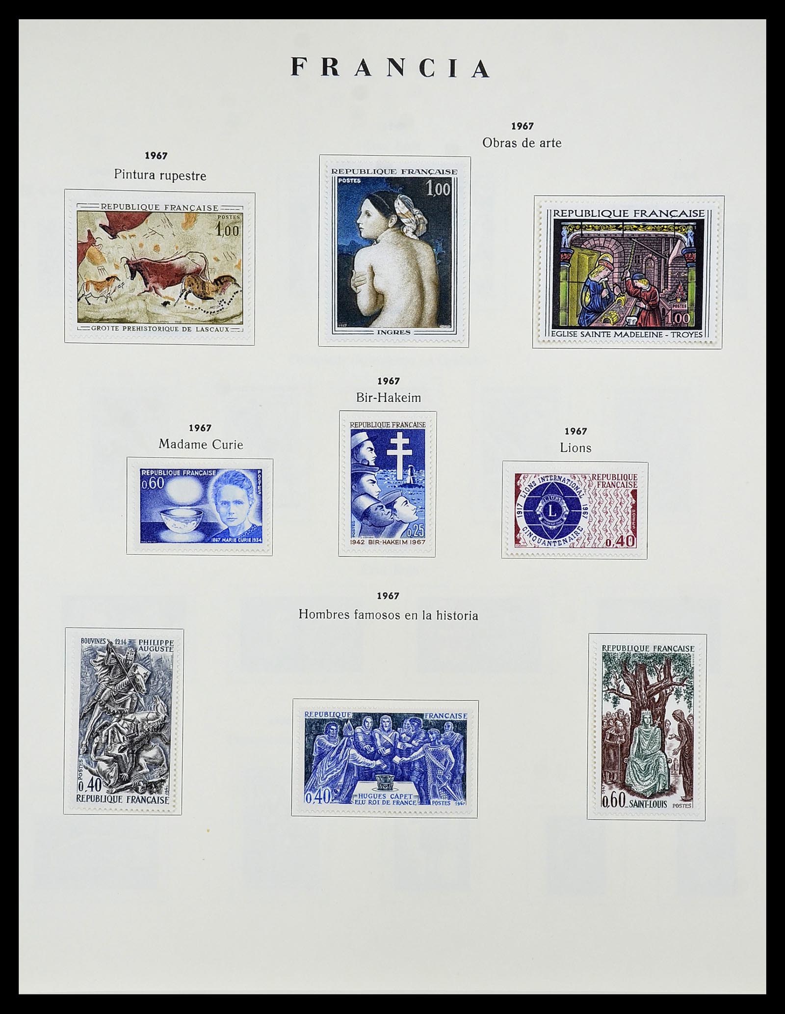 34721 100 - Postzegelverzameling 34721 Frankrijk 1853-1983.
