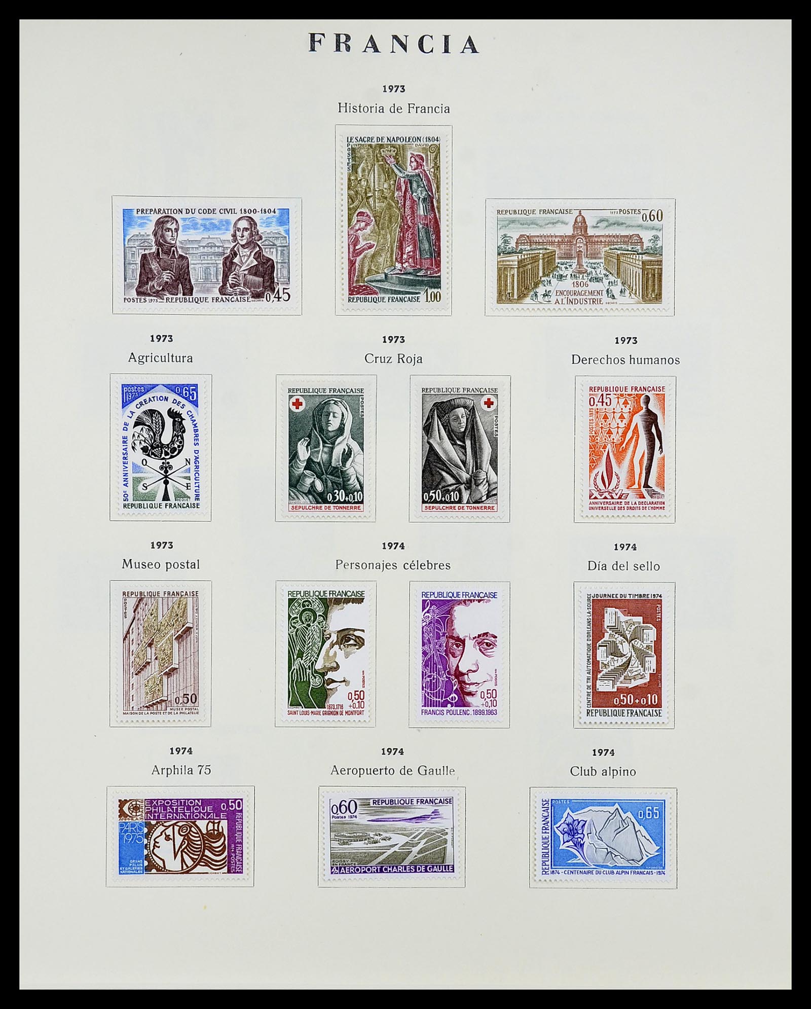 34721 121 - Stamp Collection 34721 France 1853-1983.