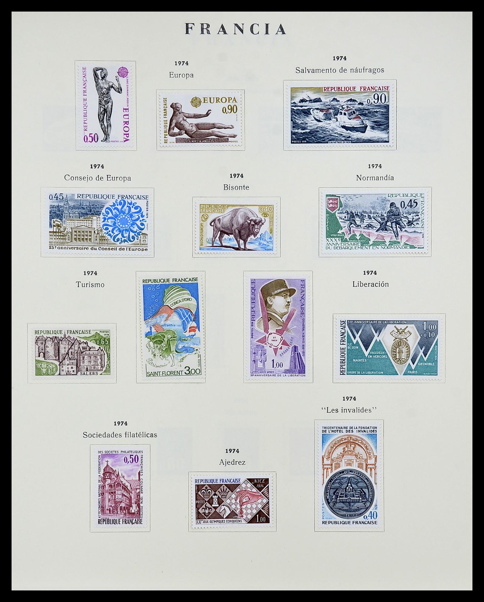 34721 122 - Stamp Collection 34721 France 1853-1983.
