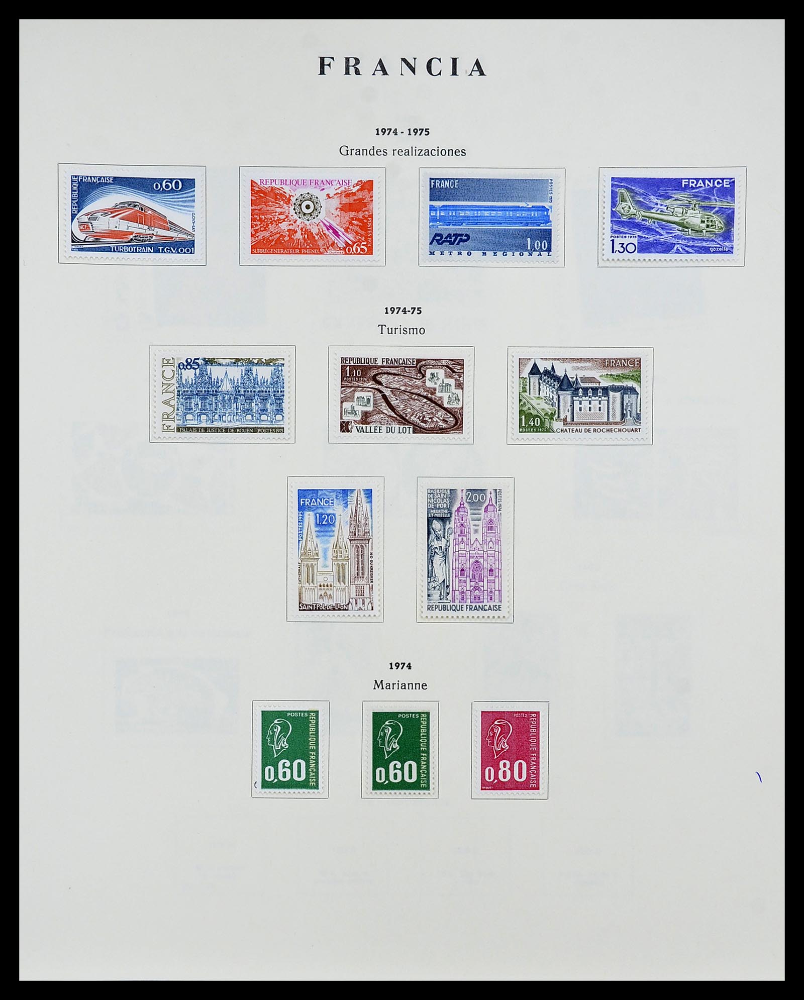 34721 123 - Postzegelverzameling 34721 Frankrijk 1853-1983.