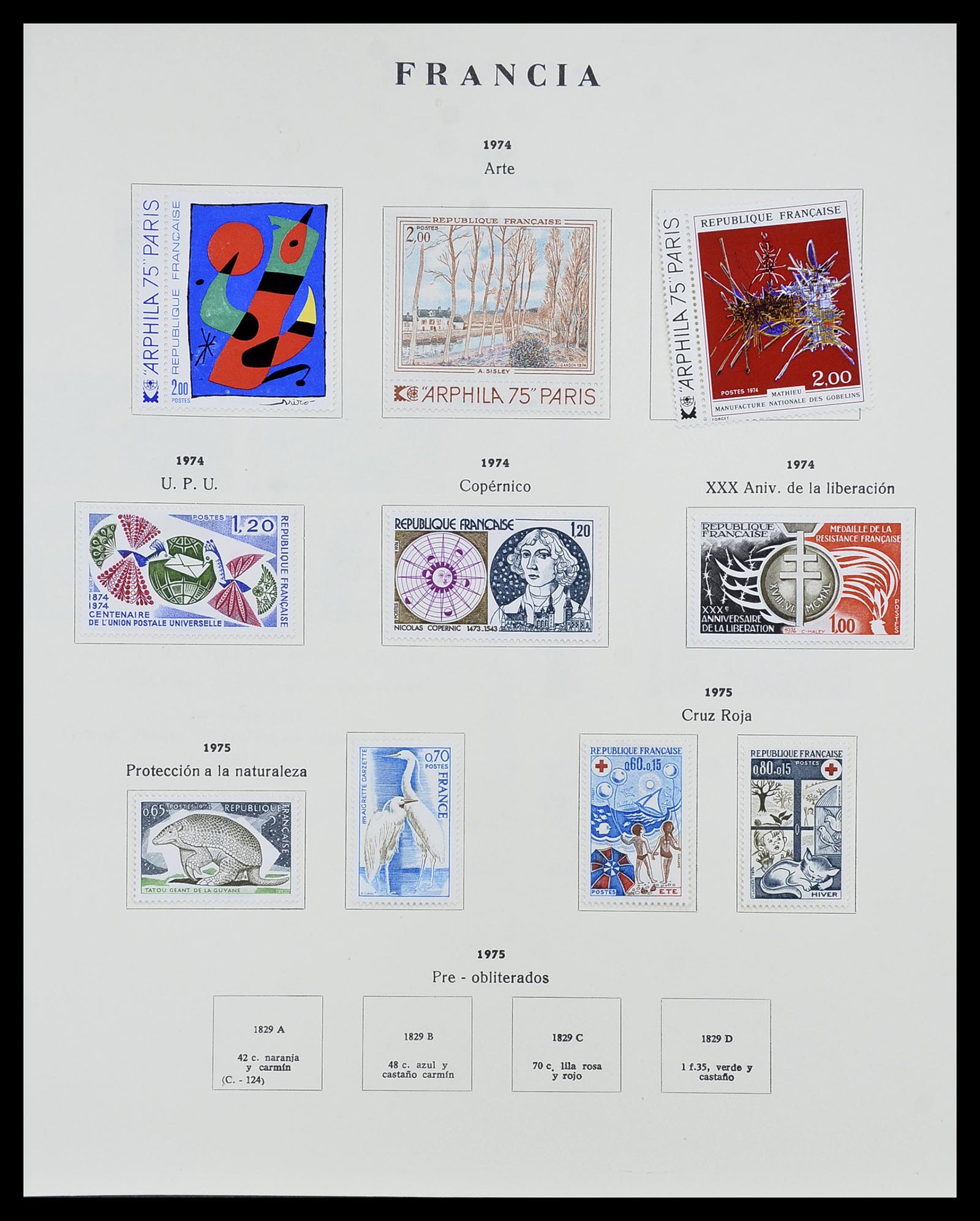 34721 124 - Postzegelverzameling 34721 Frankrijk 1853-1983.