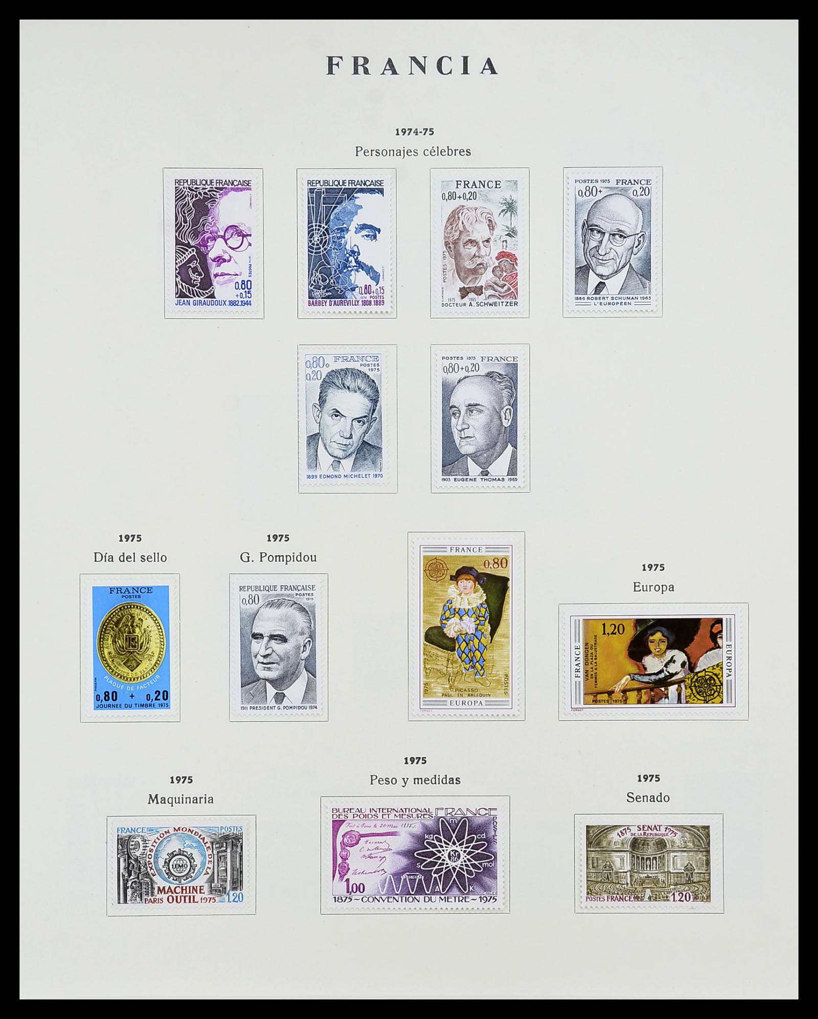 34721 127 - Postzegelverzameling 34721 Frankrijk 1853-1983.