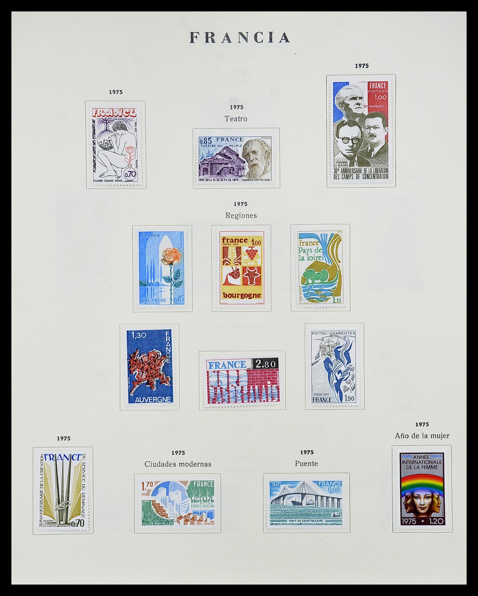 34721 128 - Postzegelverzameling 34721 Frankrijk 1853-1983.