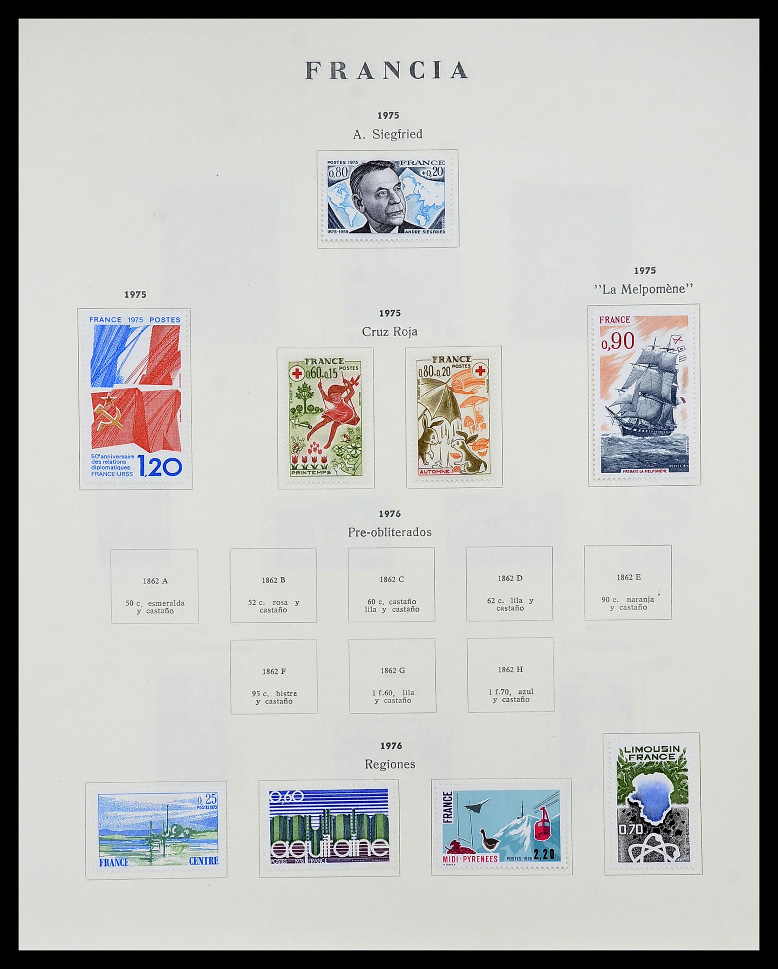 34721 129 - Postzegelverzameling 34721 Frankrijk 1853-1983.