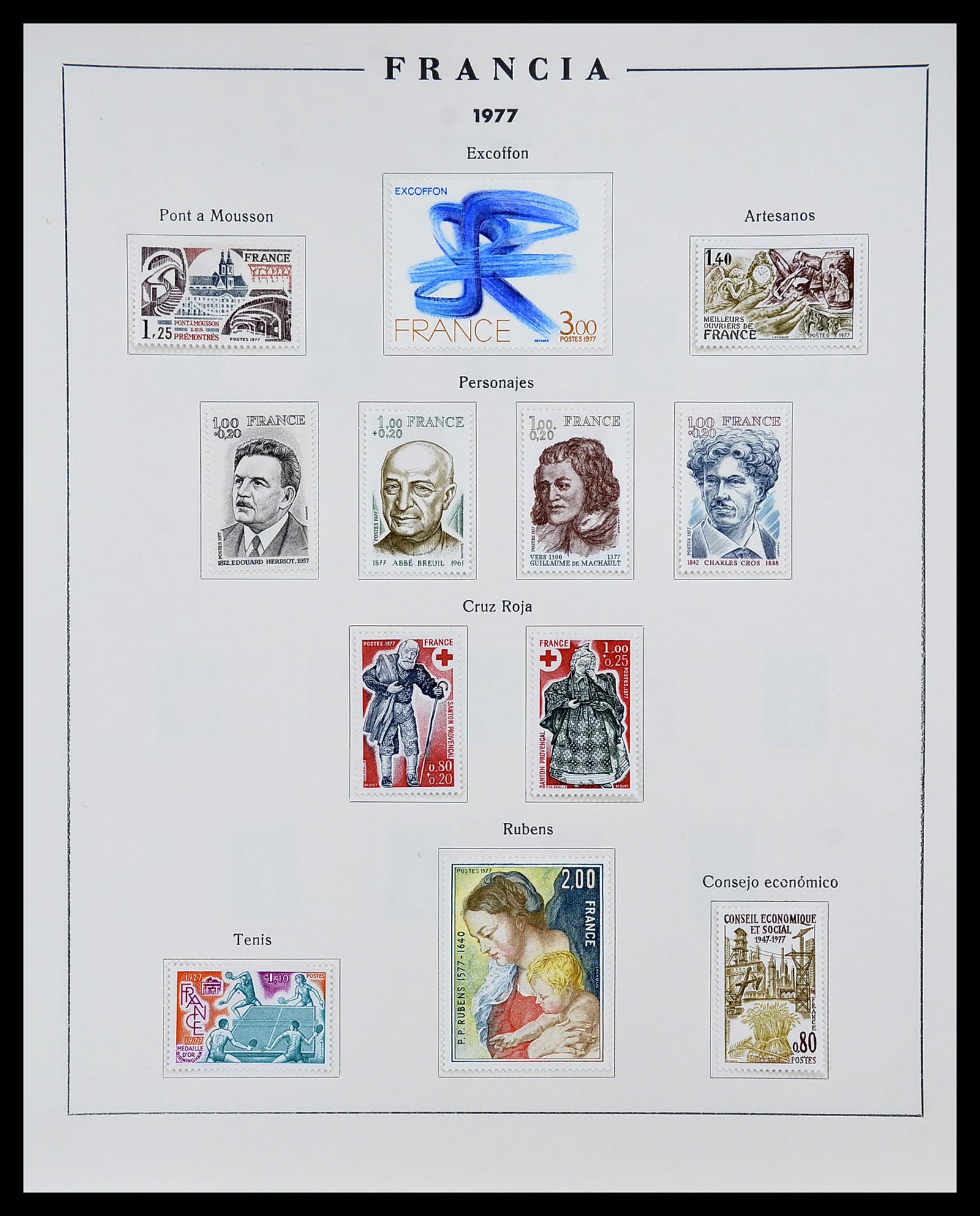 34721 137 - Postzegelverzameling 34721 Frankrijk 1853-1983.