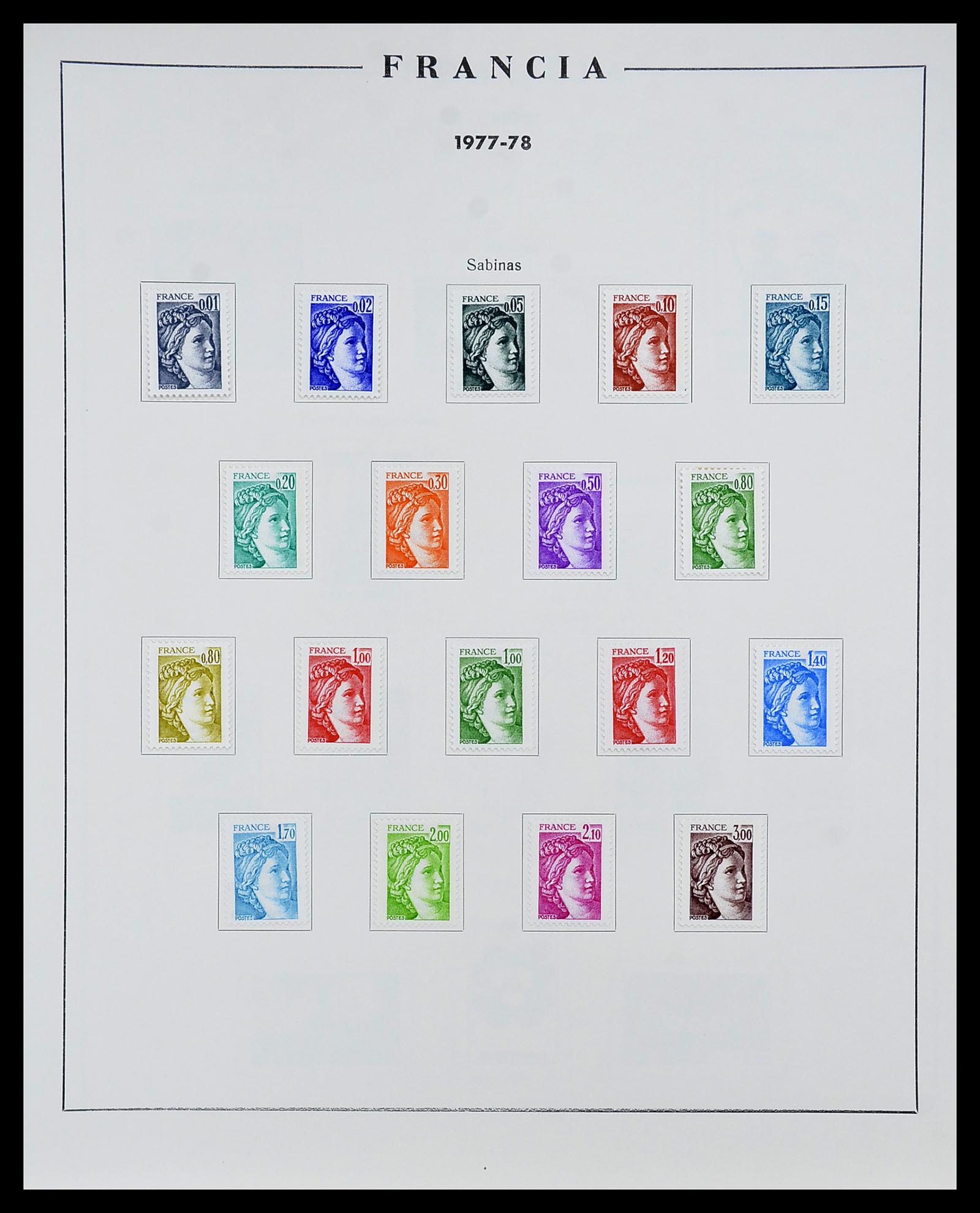 34721 138 - Postzegelverzameling 34721 Frankrijk 1853-1983.