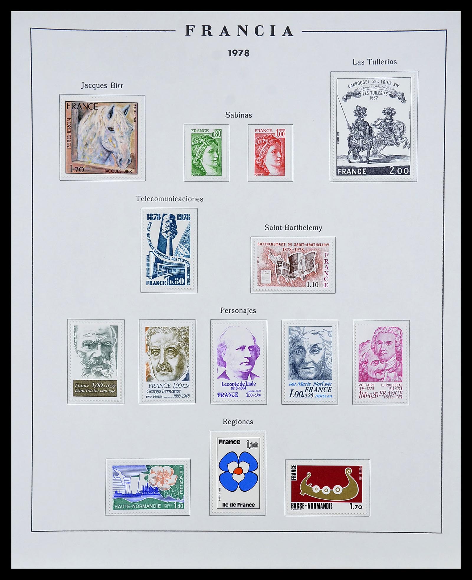 34721 139 - Postzegelverzameling 34721 Frankrijk 1853-1983.