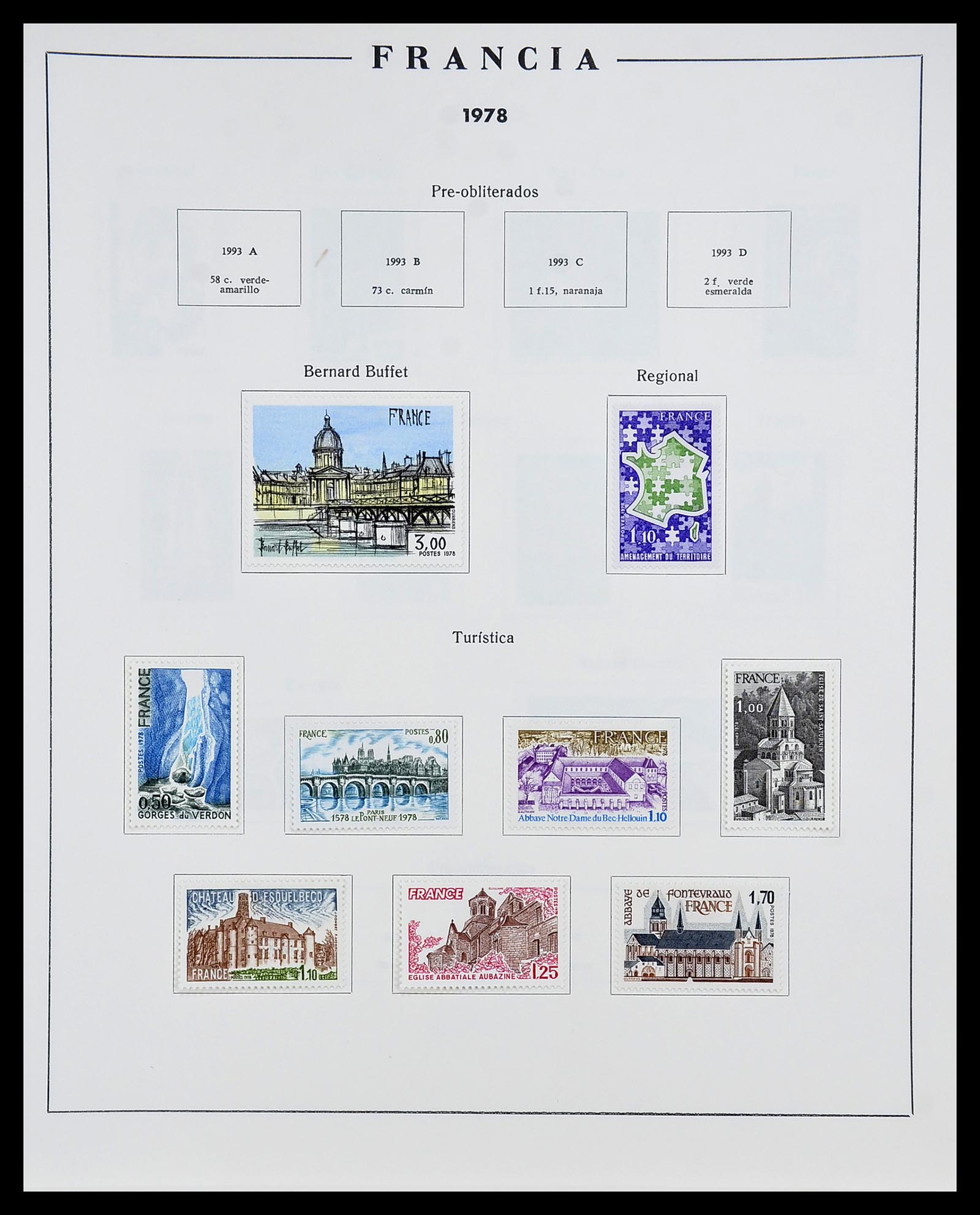 34721 140 - Postzegelverzameling 34721 Frankrijk 1853-1983.