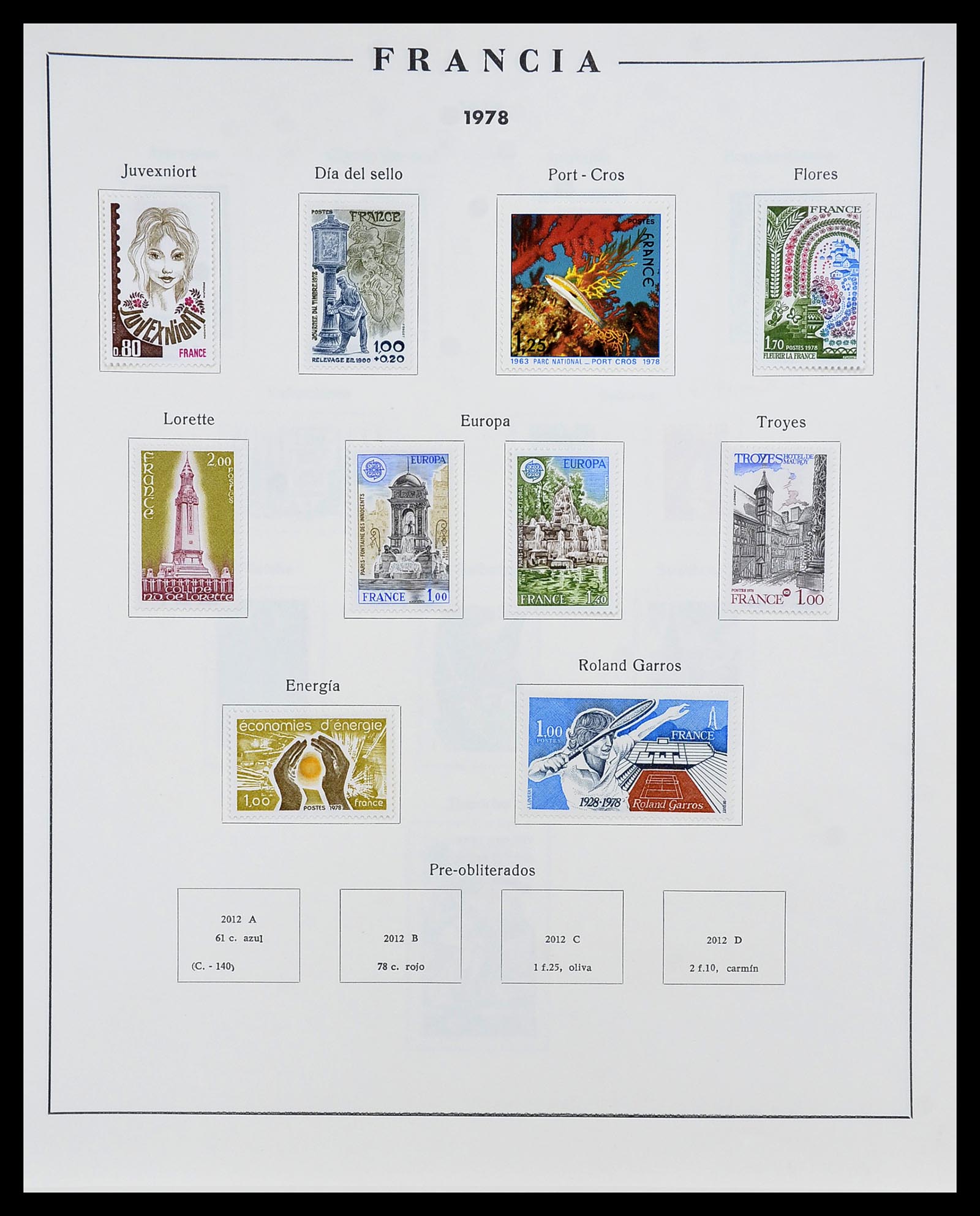 34721 141 - Postzegelverzameling 34721 Frankrijk 1853-1983.