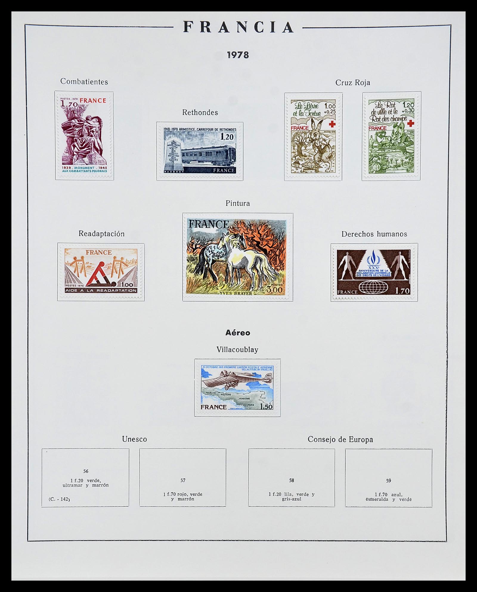 34721 143 - Postzegelverzameling 34721 Frankrijk 1853-1983.