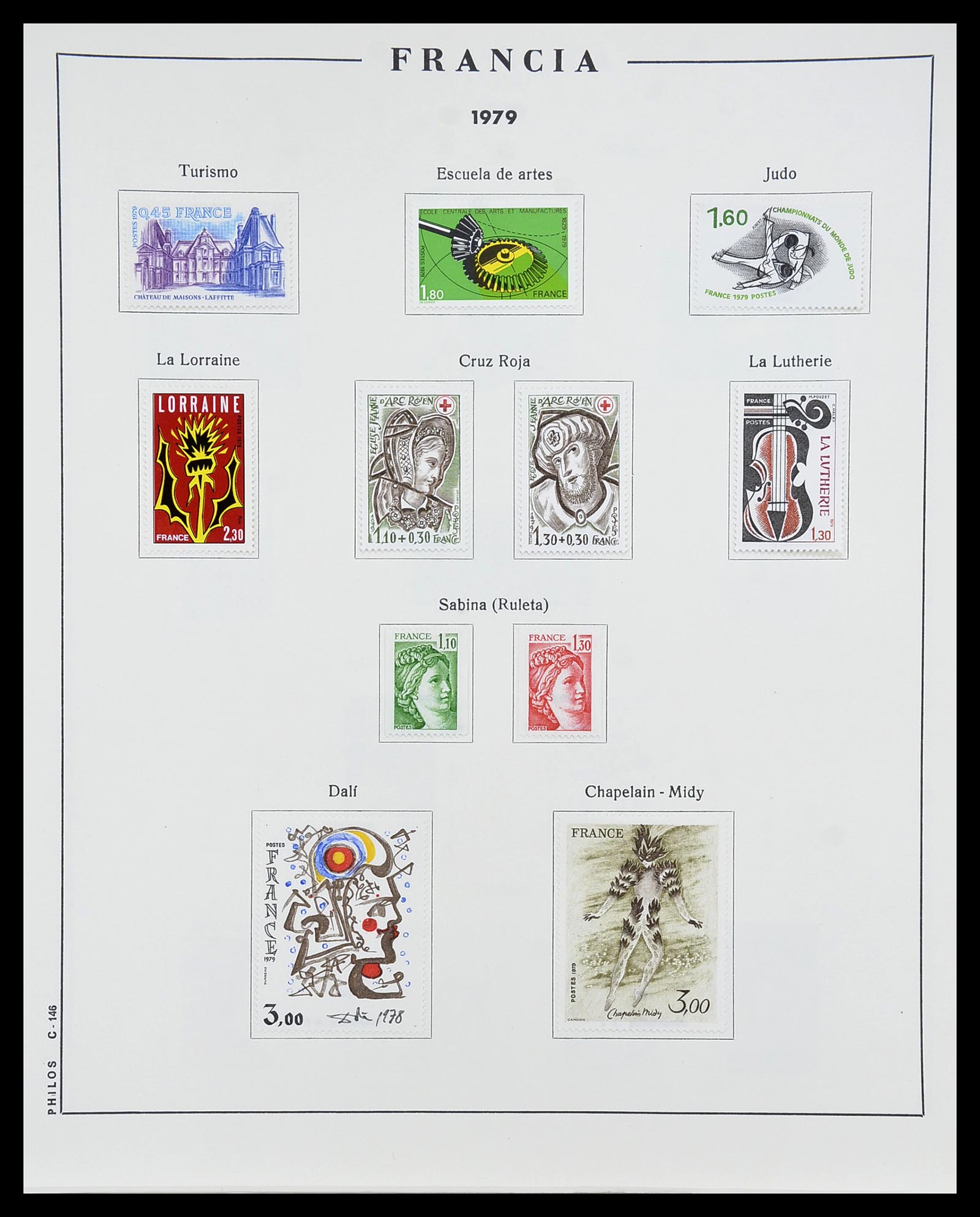 34721 147 - Postzegelverzameling 34721 Frankrijk 1853-1983.