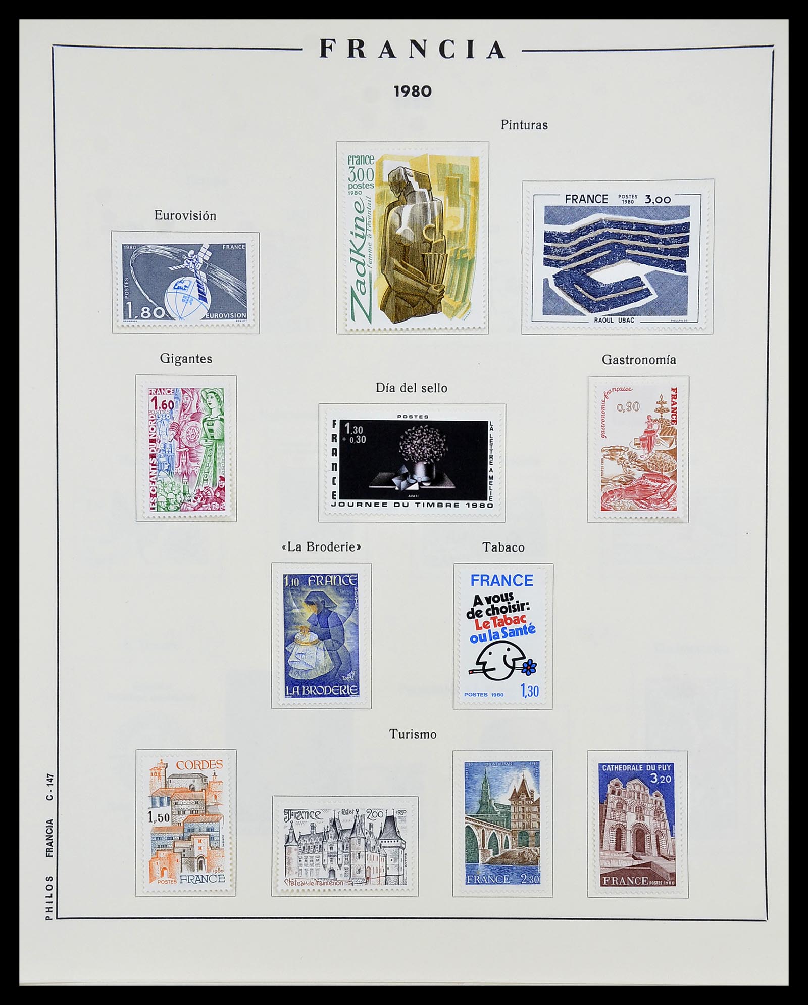 34721 148 - Postzegelverzameling 34721 Frankrijk 1853-1983.