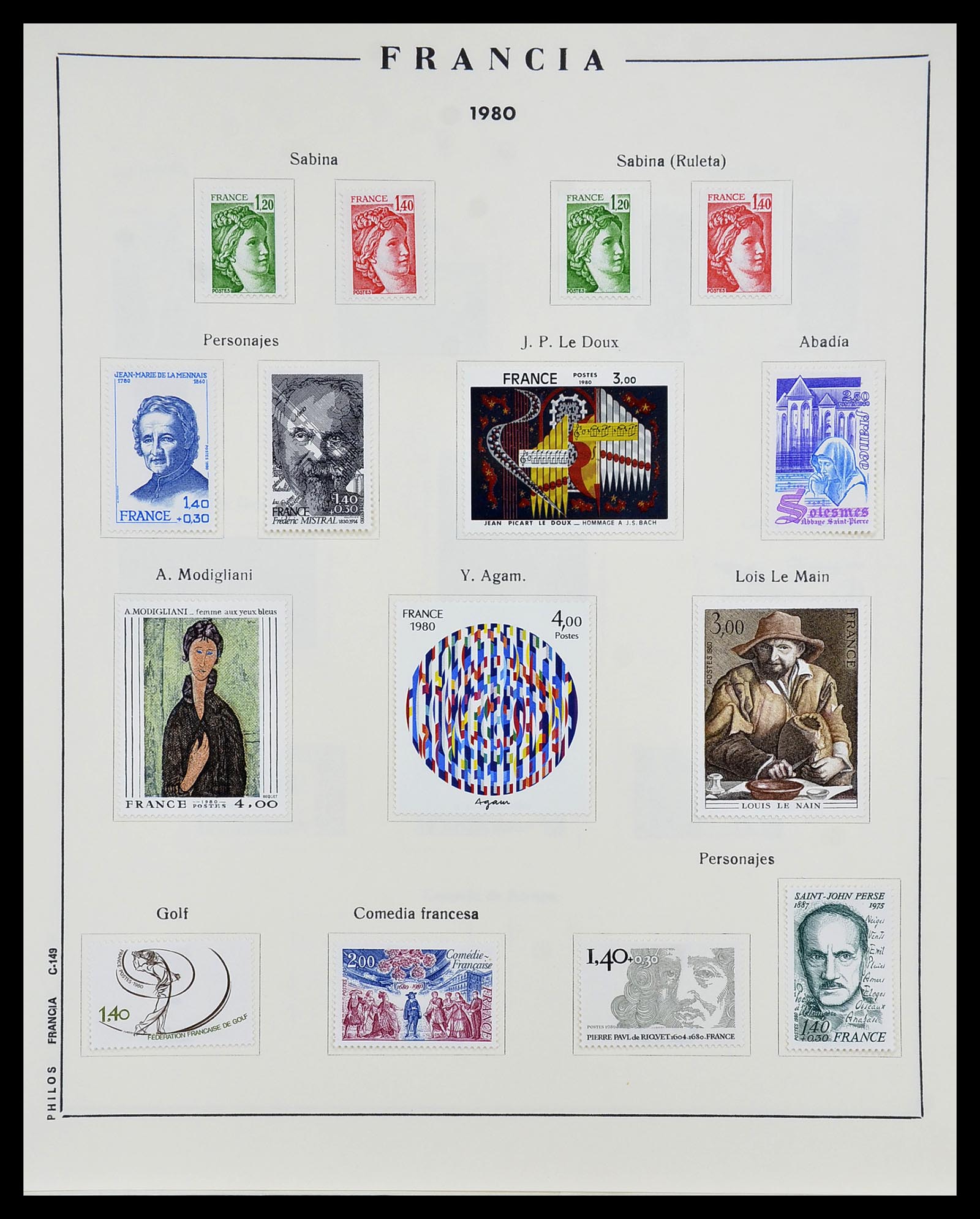 34721 150 - Postzegelverzameling 34721 Frankrijk 1853-1983.