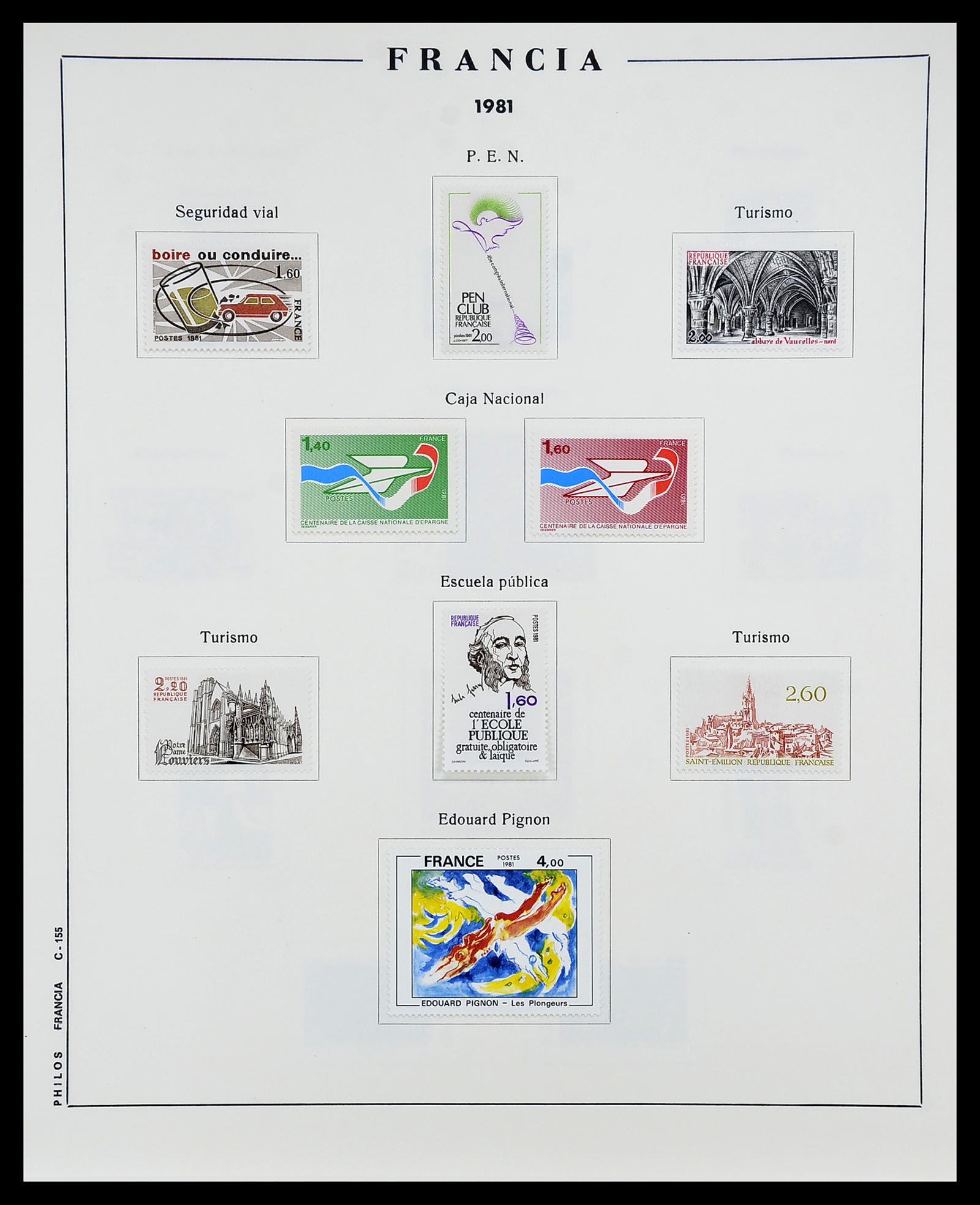 34721 156 - Postzegelverzameling 34721 Frankrijk 1853-1983.