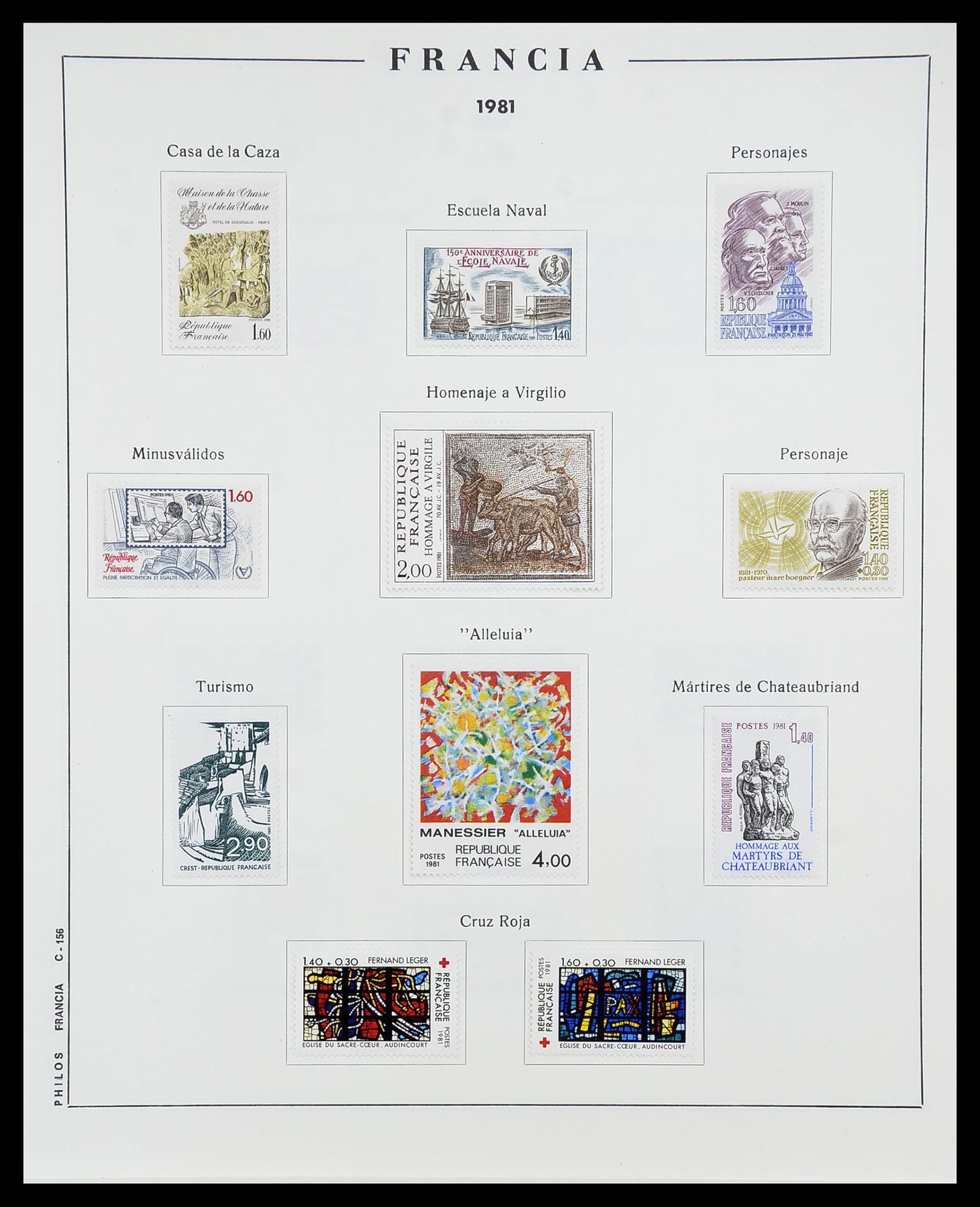 34721 157 - Postzegelverzameling 34721 Frankrijk 1853-1983.