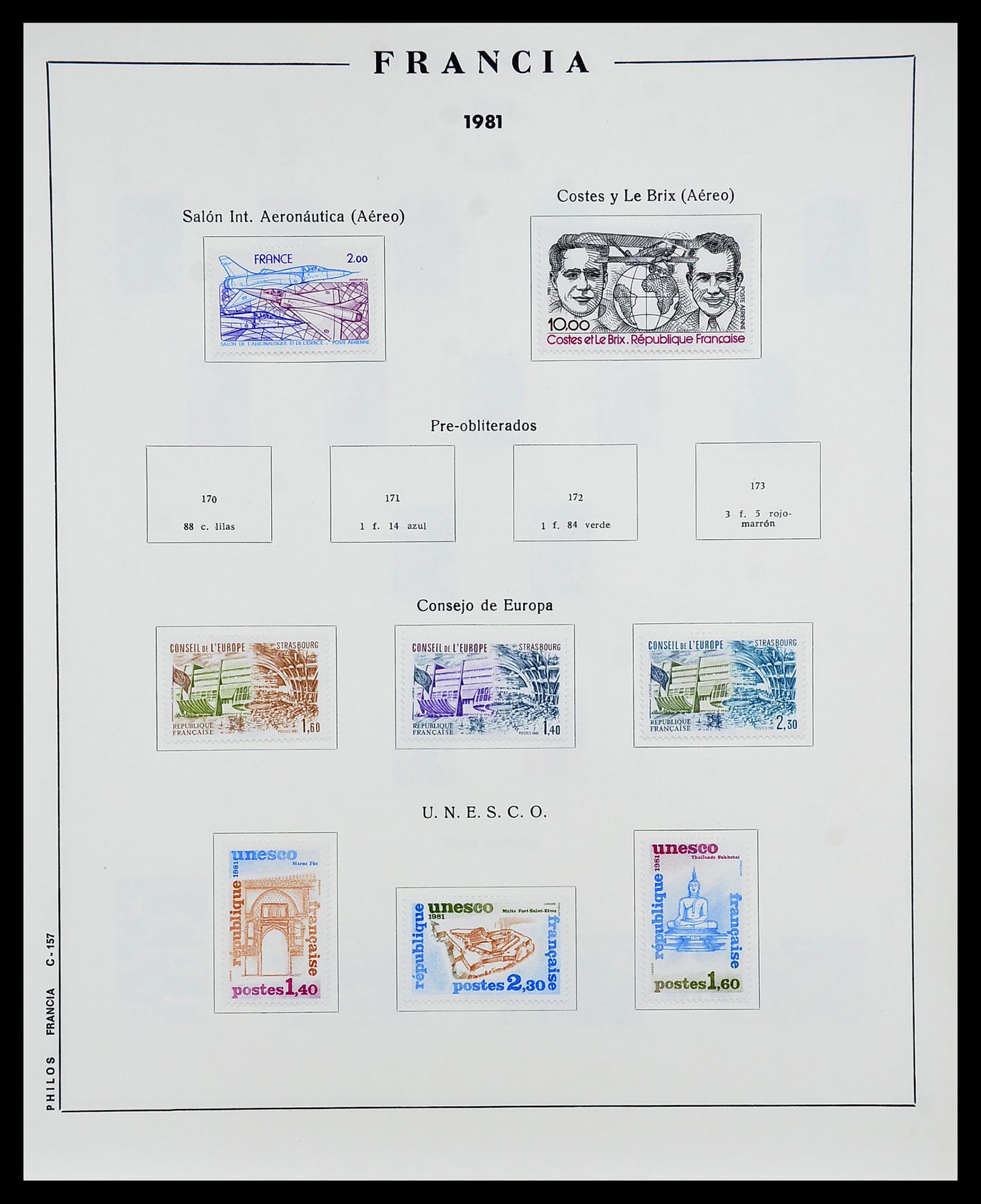 34721 158 - Stamp Collection 34721 France 1853-1983.