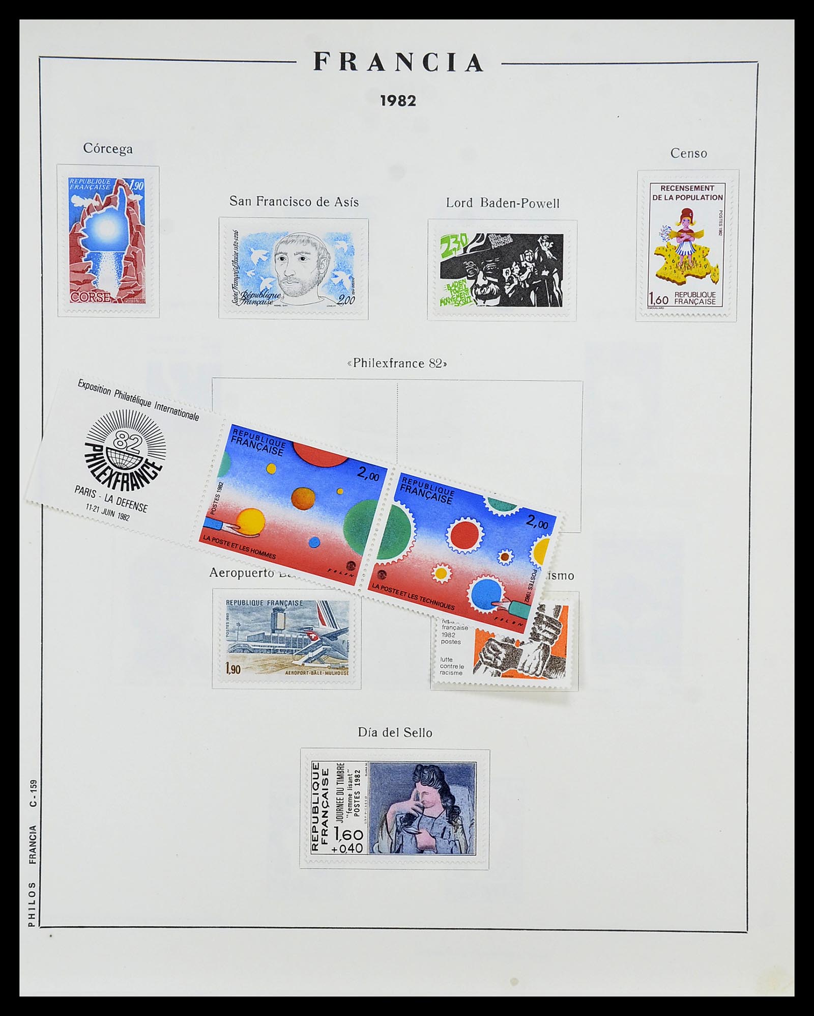 34721 160 - Postzegelverzameling 34721 Frankrijk 1853-1983.