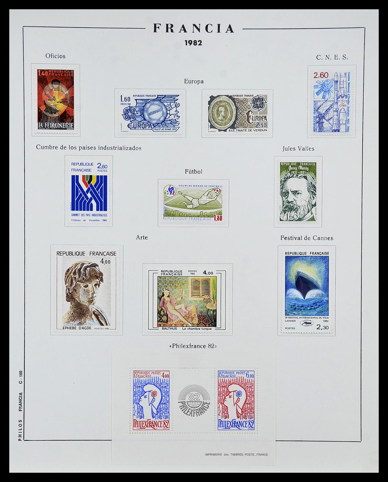 34721 161 - Postzegelverzameling 34721 Frankrijk 1853-1983.