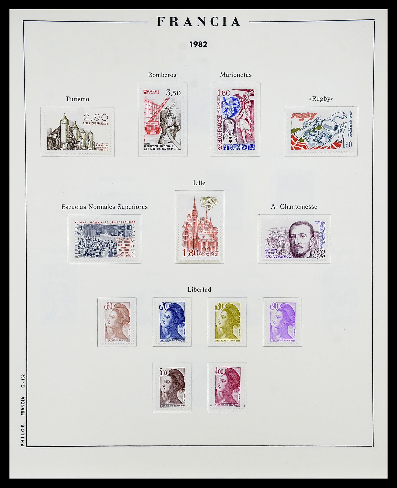 34721 163 - Postzegelverzameling 34721 Frankrijk 1853-1983.