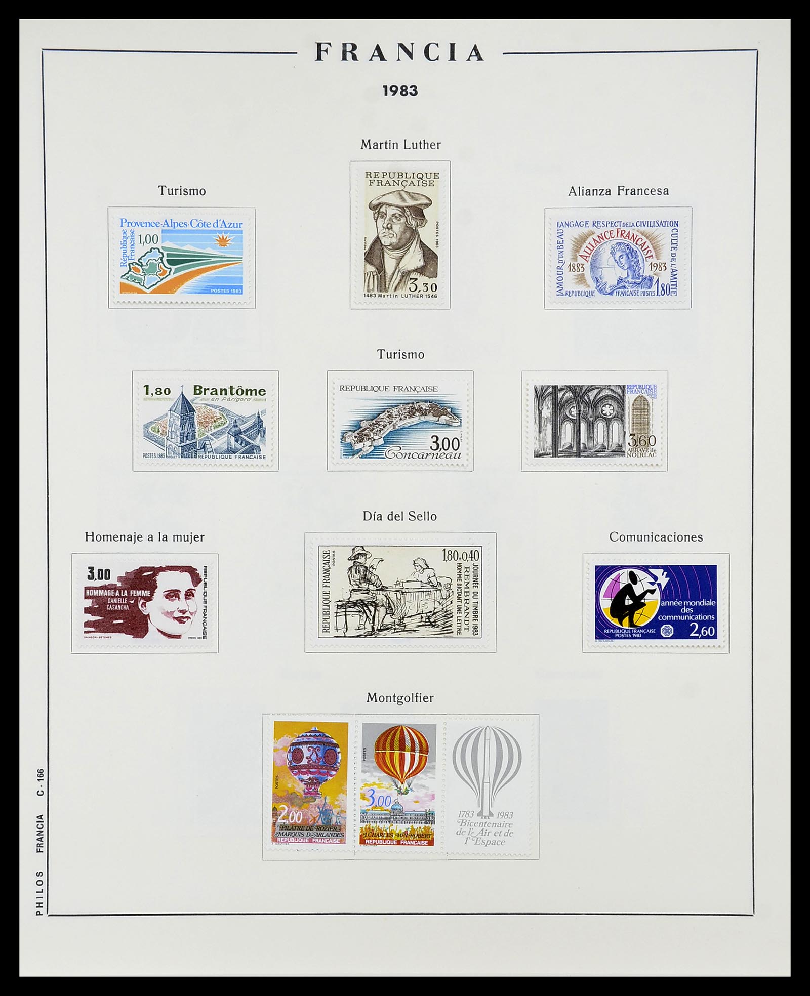 34721 165 - Postzegelverzameling 34721 Frankrijk 1853-1983.