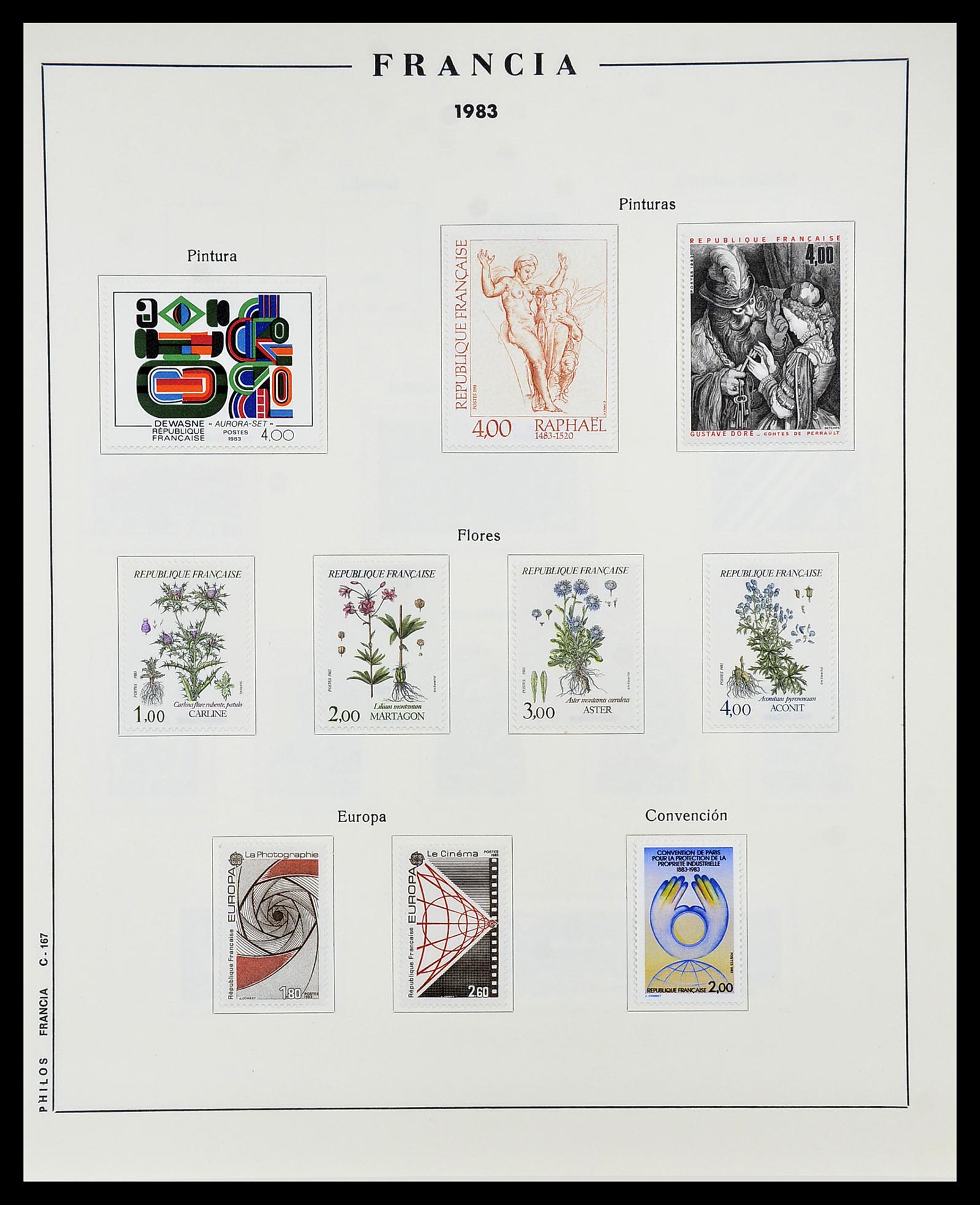 34721 166 - Postzegelverzameling 34721 Frankrijk 1853-1983.