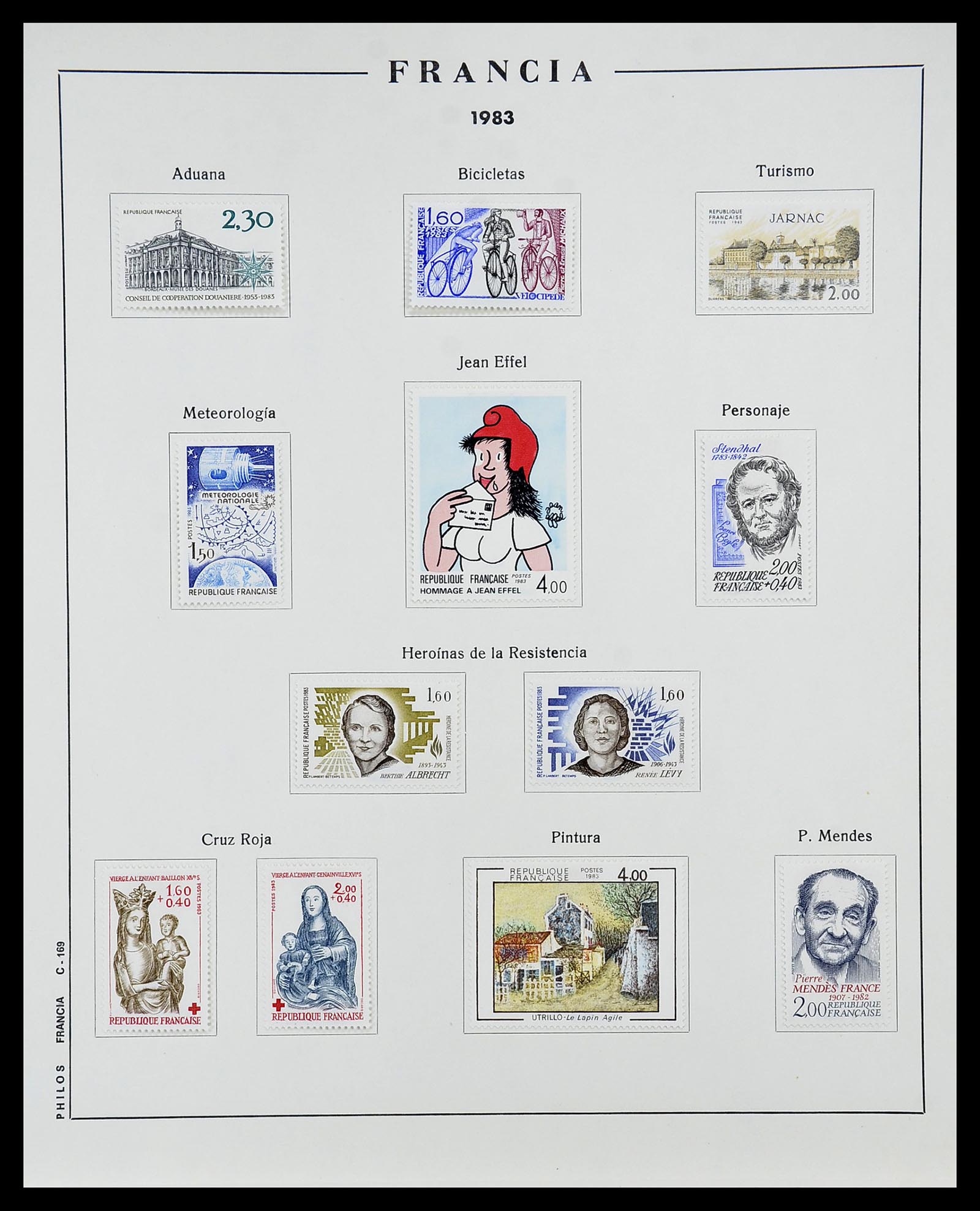 34721 168 - Stamp Collection 34721 France 1853-1983.