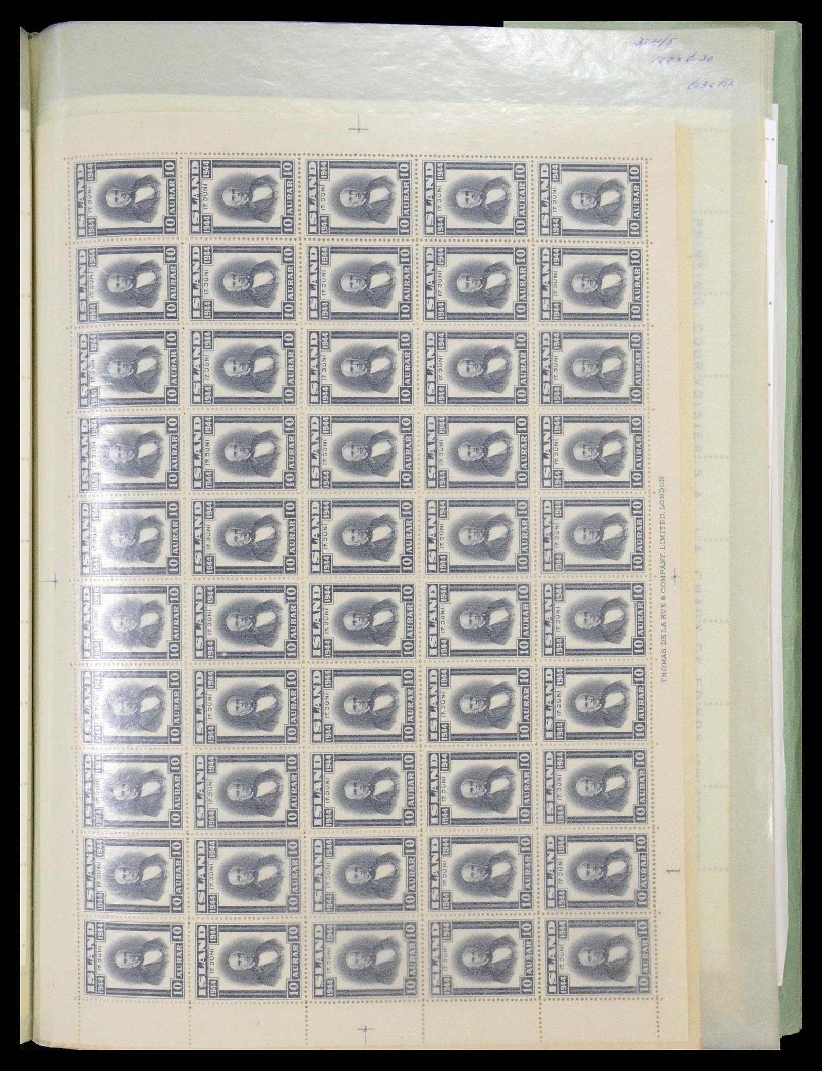 34722 017 - Postzegelverzameling 34722 IJsland 1944-1986.