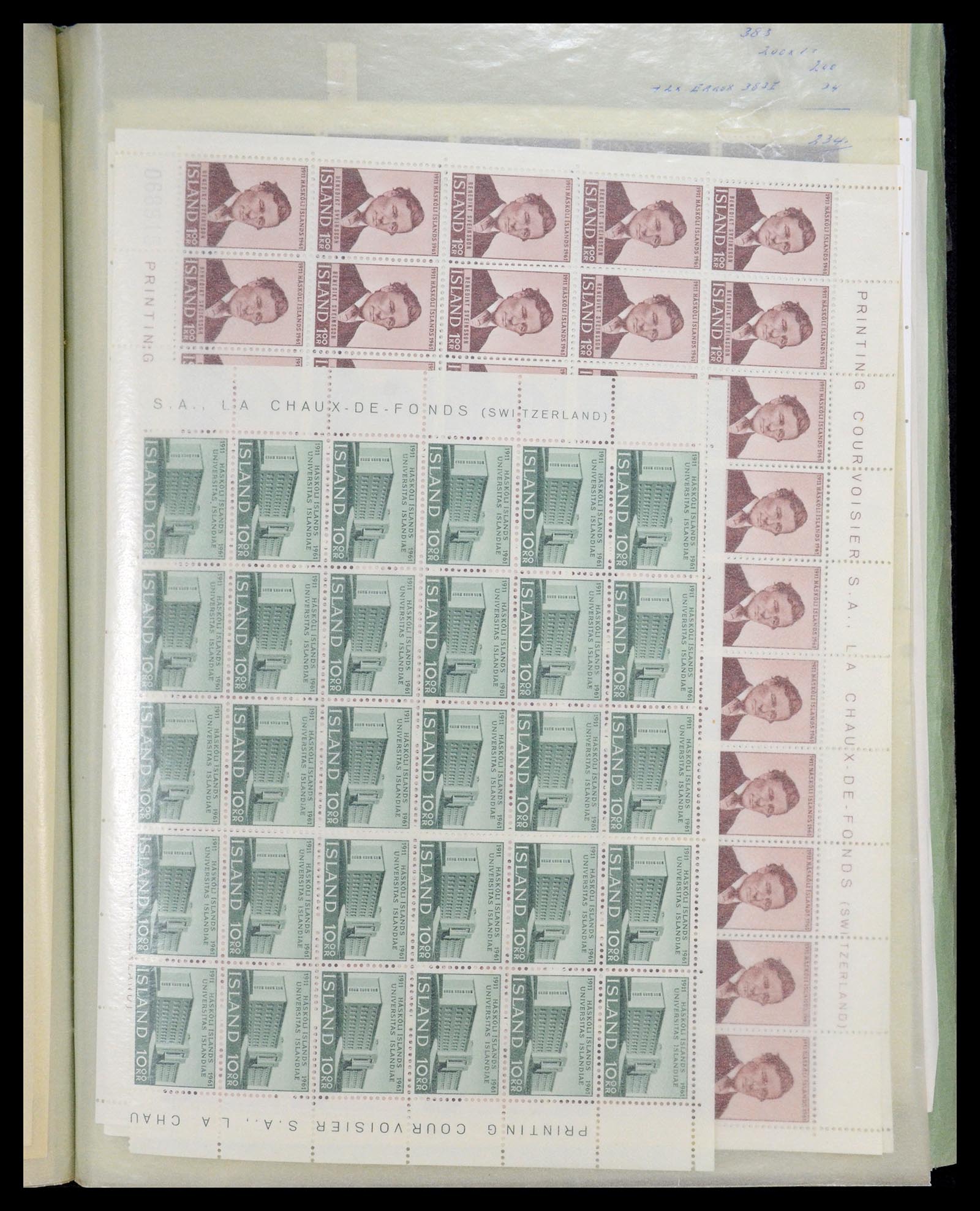 34722 021 - Postzegelverzameling 34722 IJsland 1944-1986.