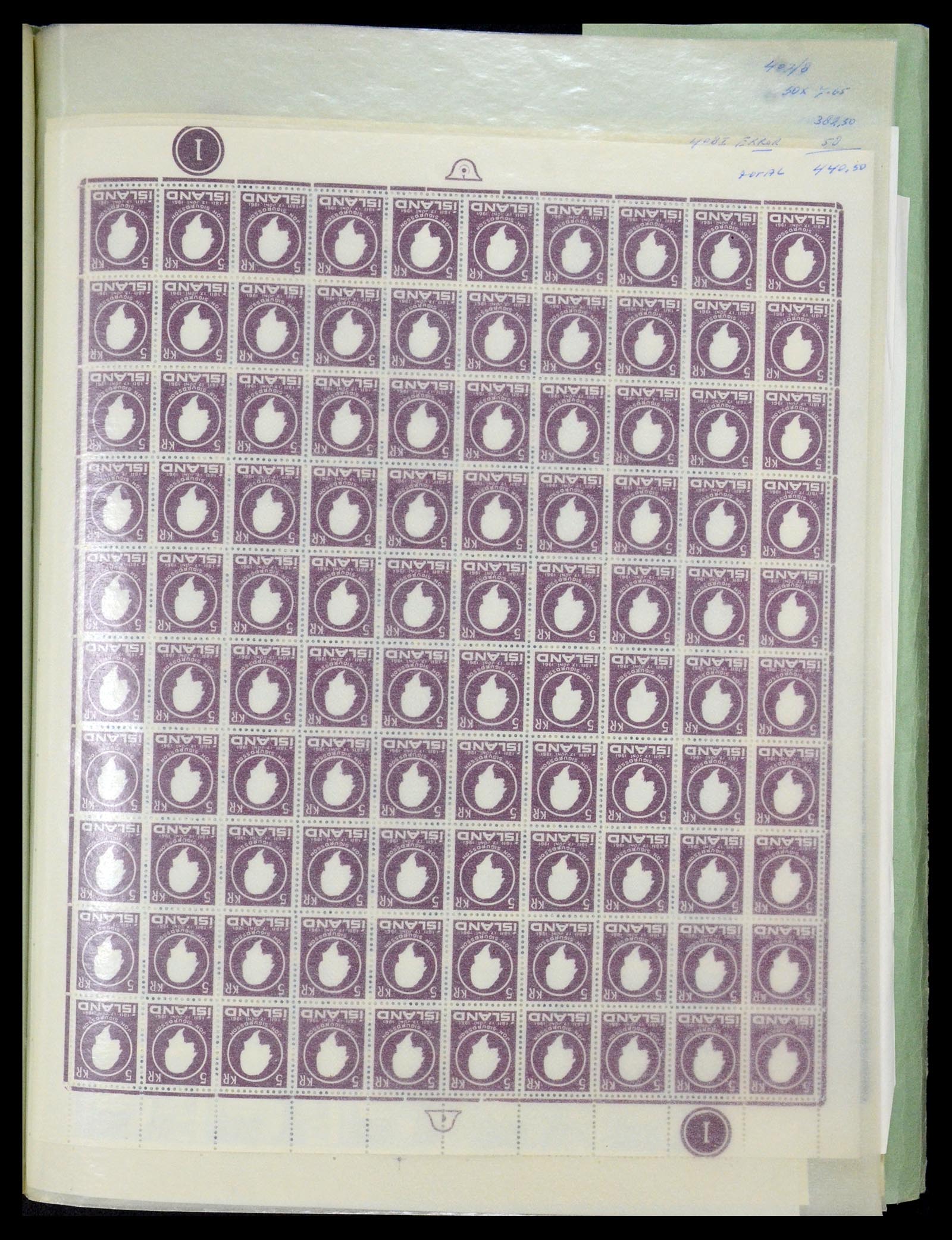 34722 030 - Postzegelverzameling 34722 IJsland 1944-1986.